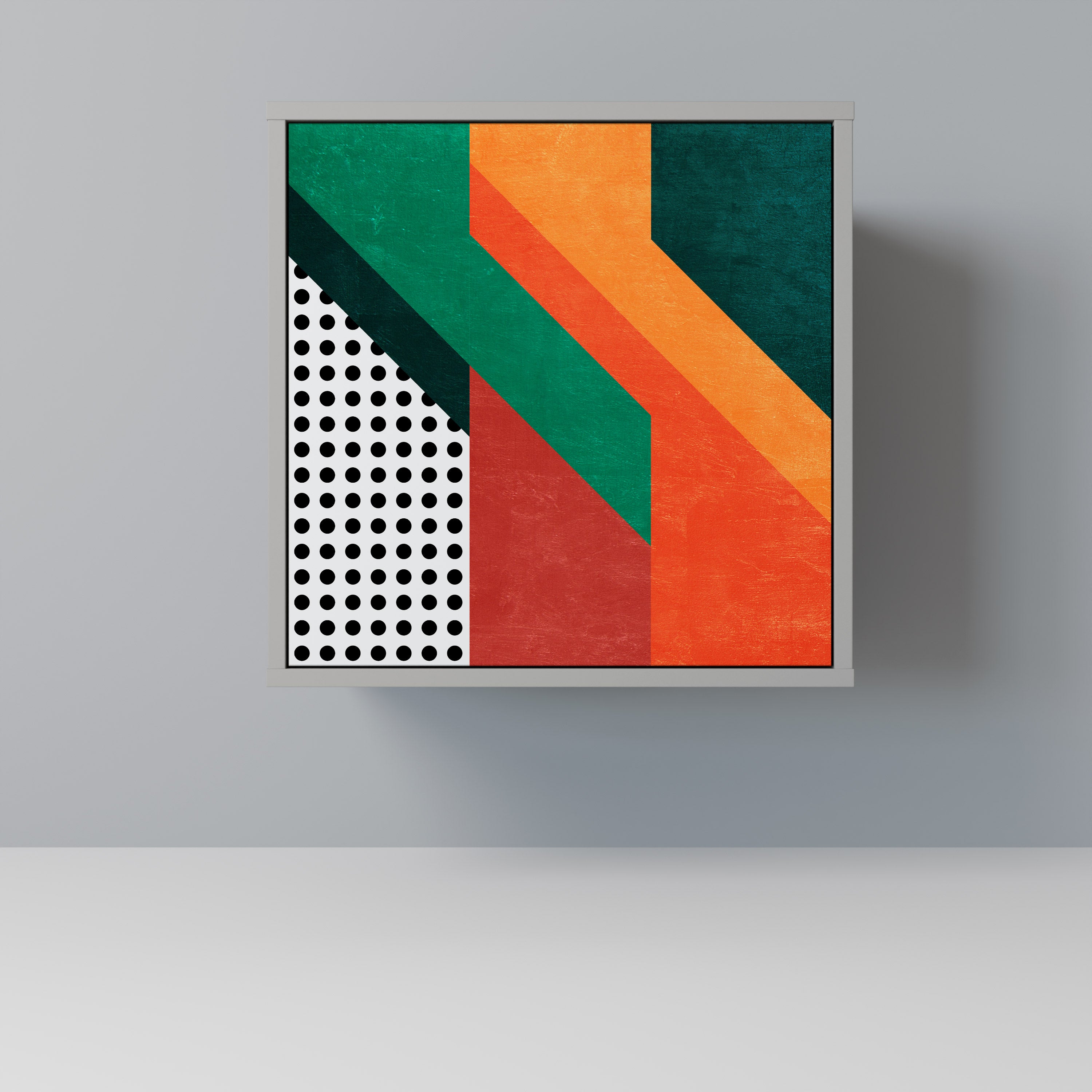 MAKESHIFT ARTISTRY Komoda 1-drzwiowa korpus Szary