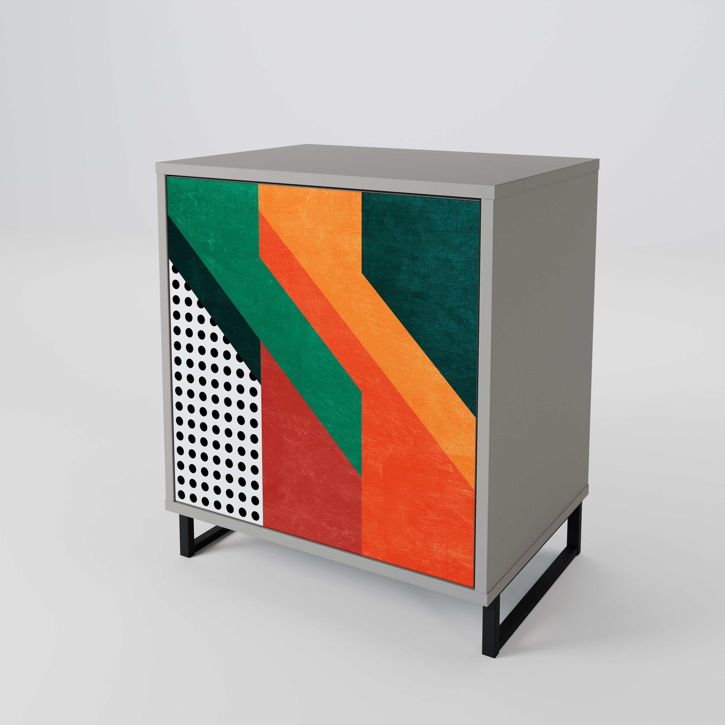 MAKESHIFT ARTISTRY Komoda 1-drzwiowa korpus Szary