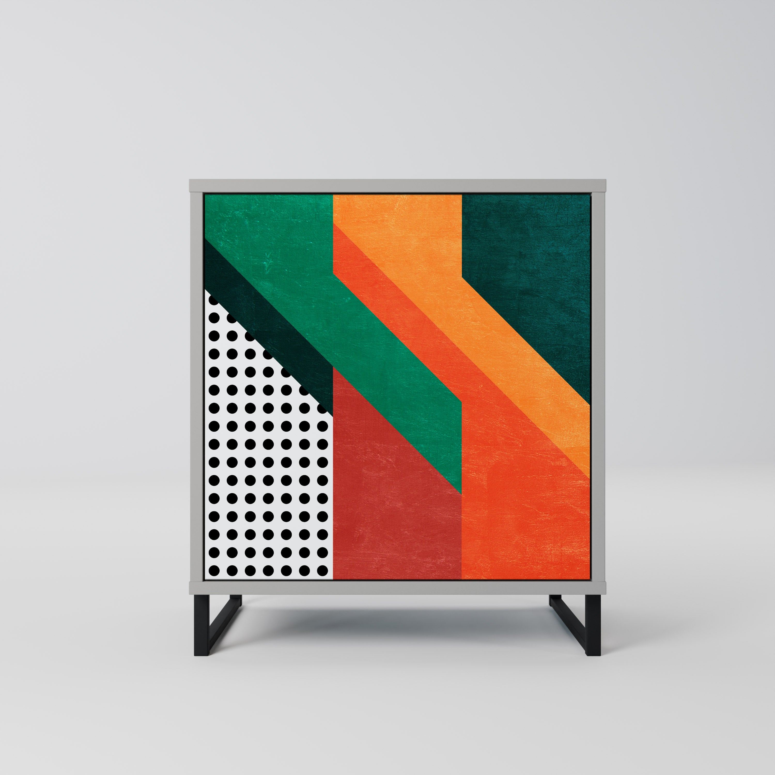 MAKESHIFT ARTISTRY Komoda 1-drzwiowa korpus Szary