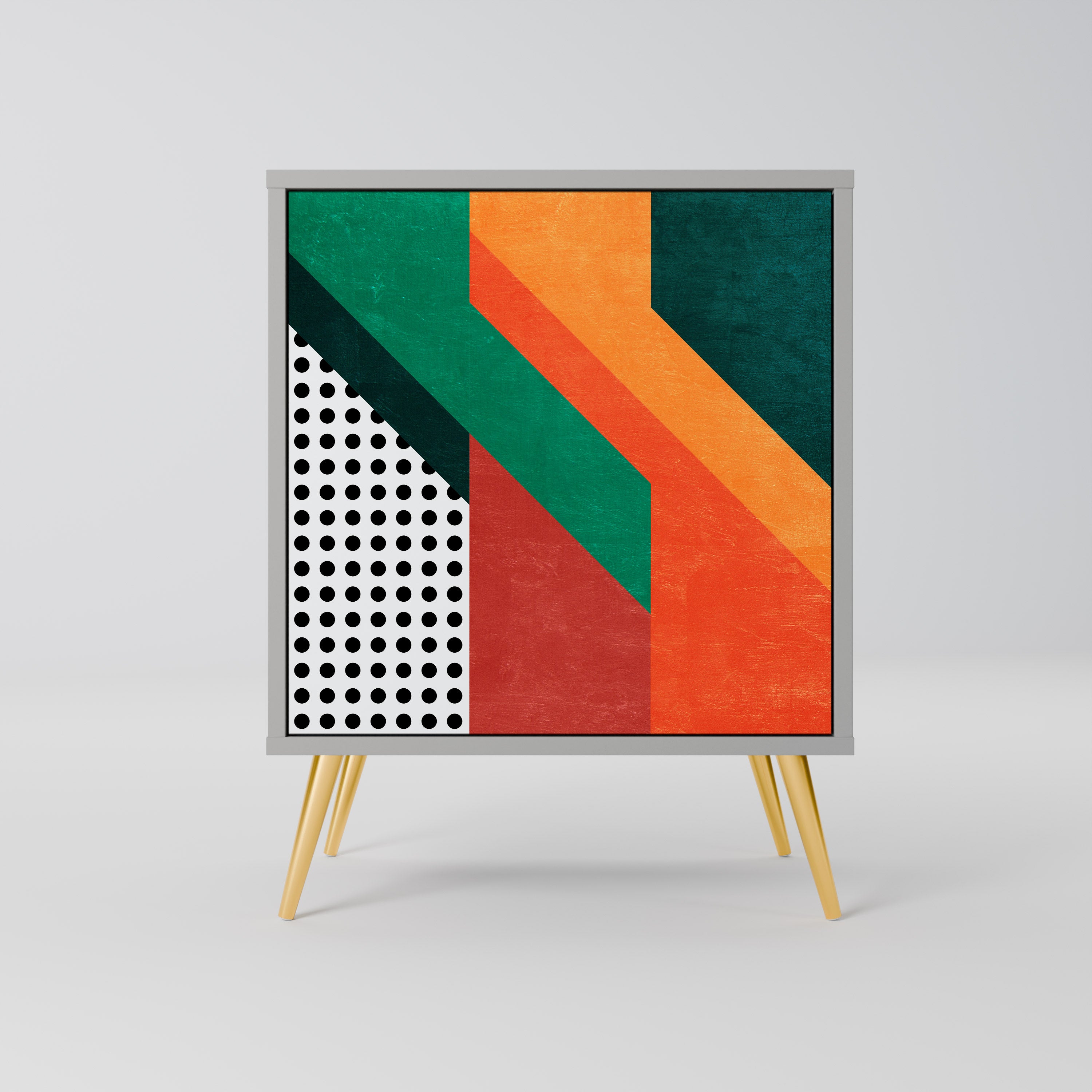 MAKESHIFT ARTISTRY Komoda 1-drzwiowa korpus Szary