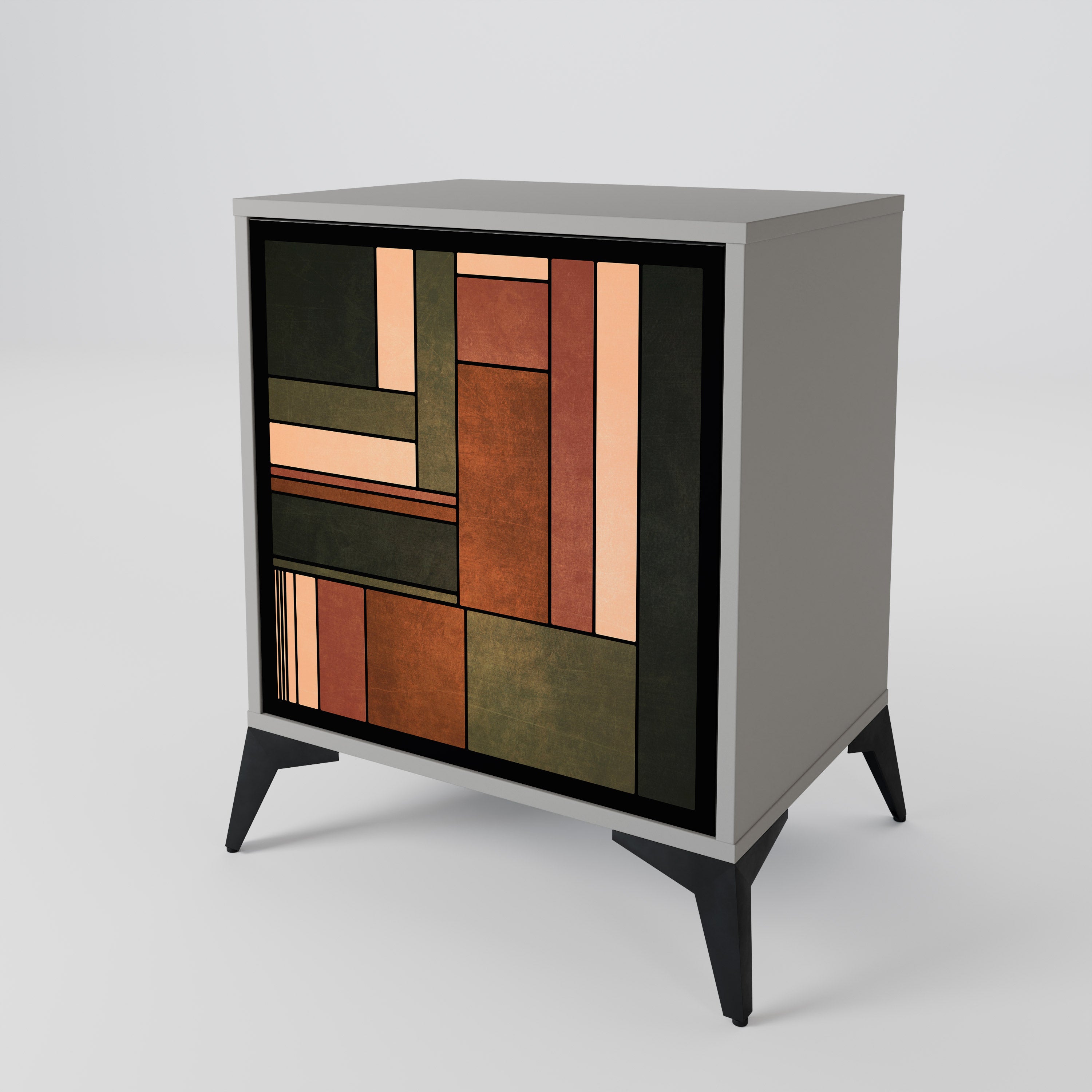 FIGURES OF NATURE Komoda 1-drzwiowa korpus Szary