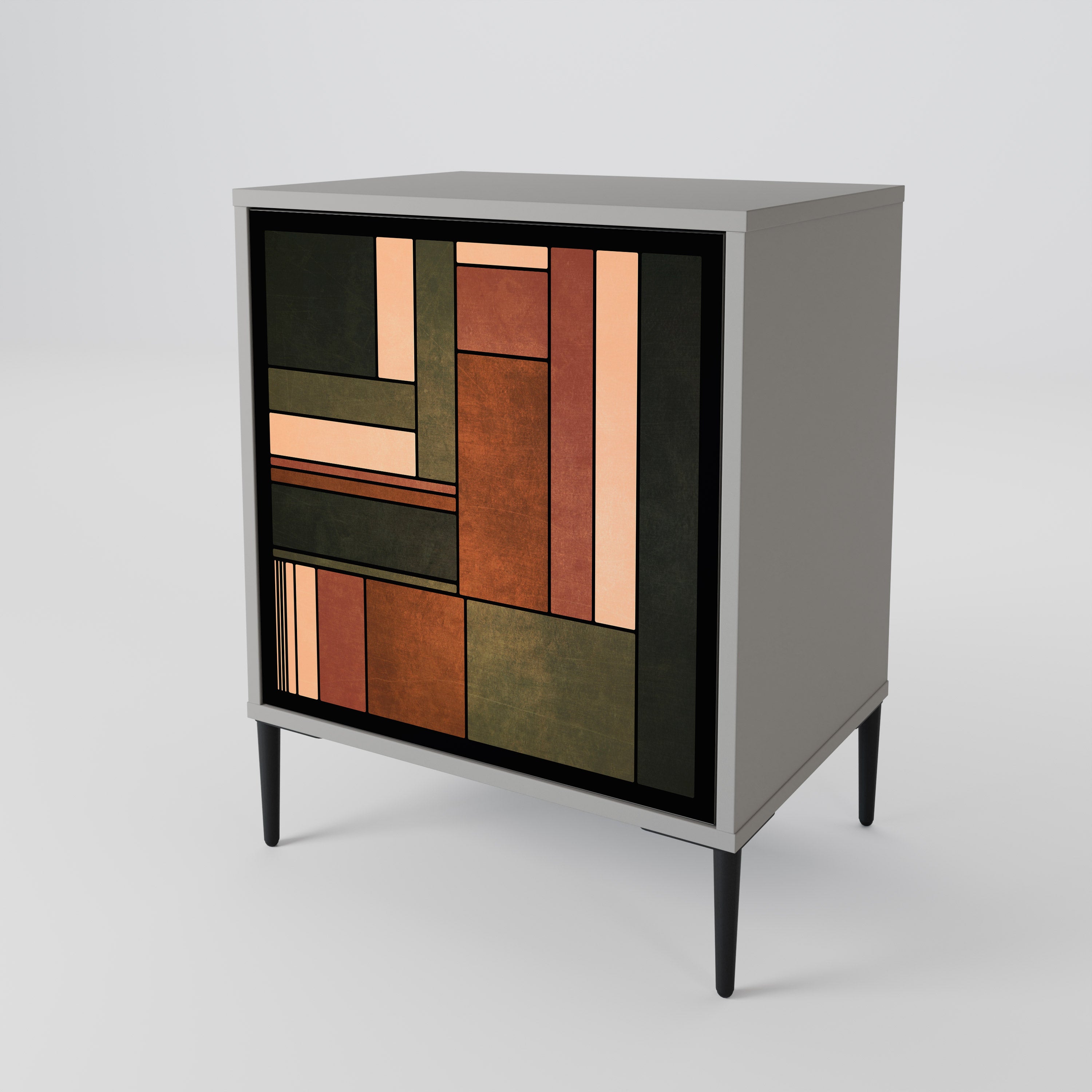 FIGURES OF NATURE Komoda 1-drzwiowa korpus Szary