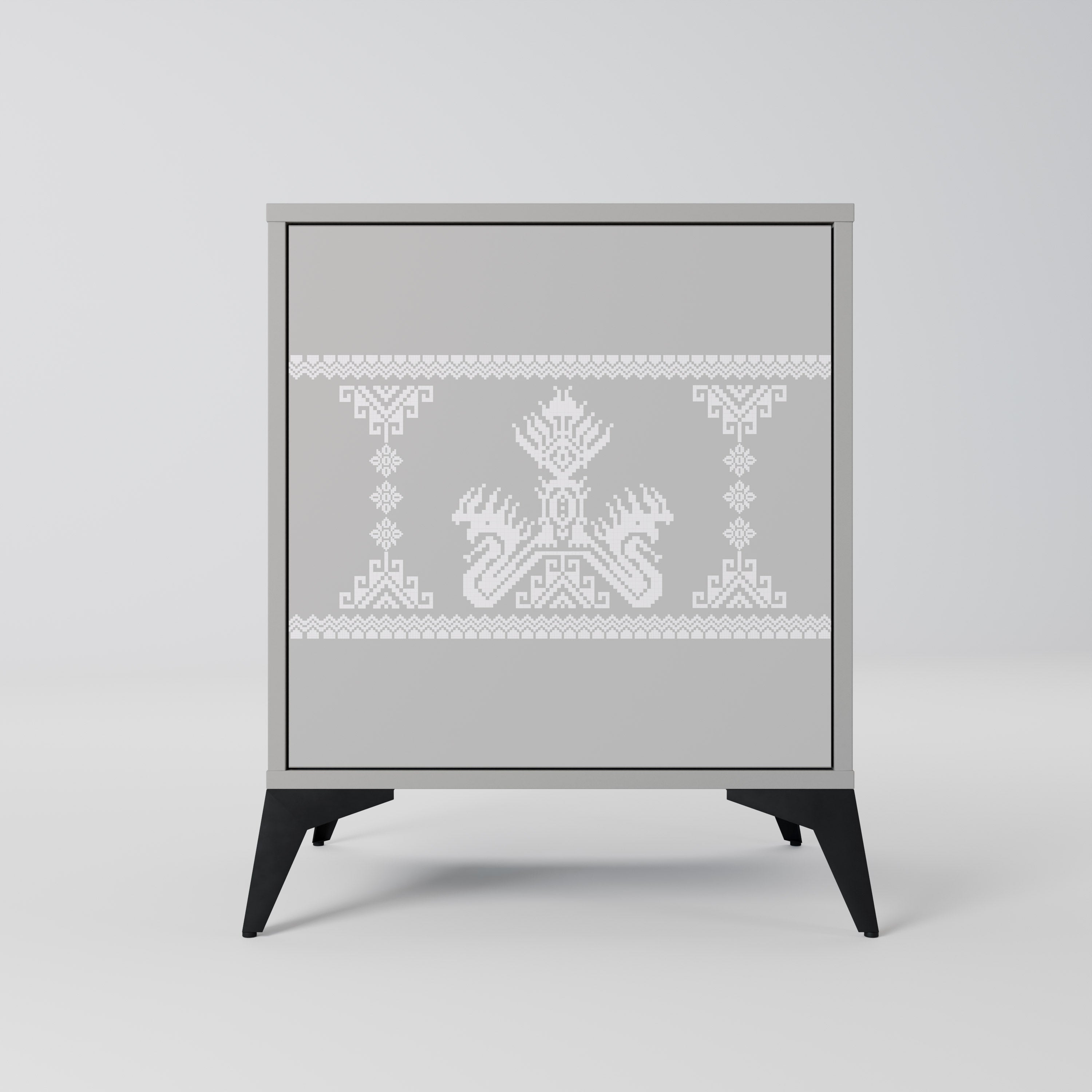 THAI GRAY Komoda 1-drzwiowa korpus Szary