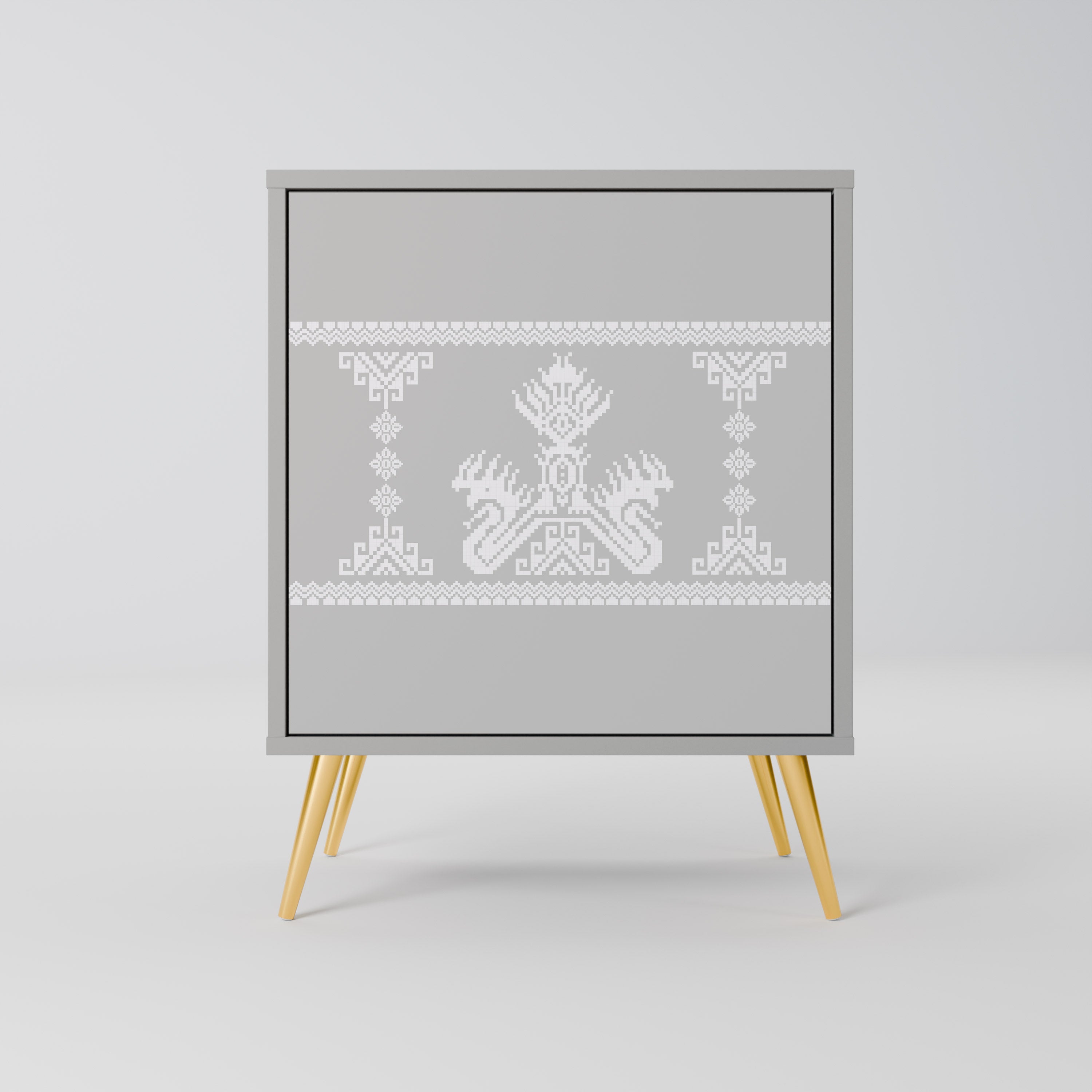 THAI GRAY Komoda 1-drzwiowa korpus Szary