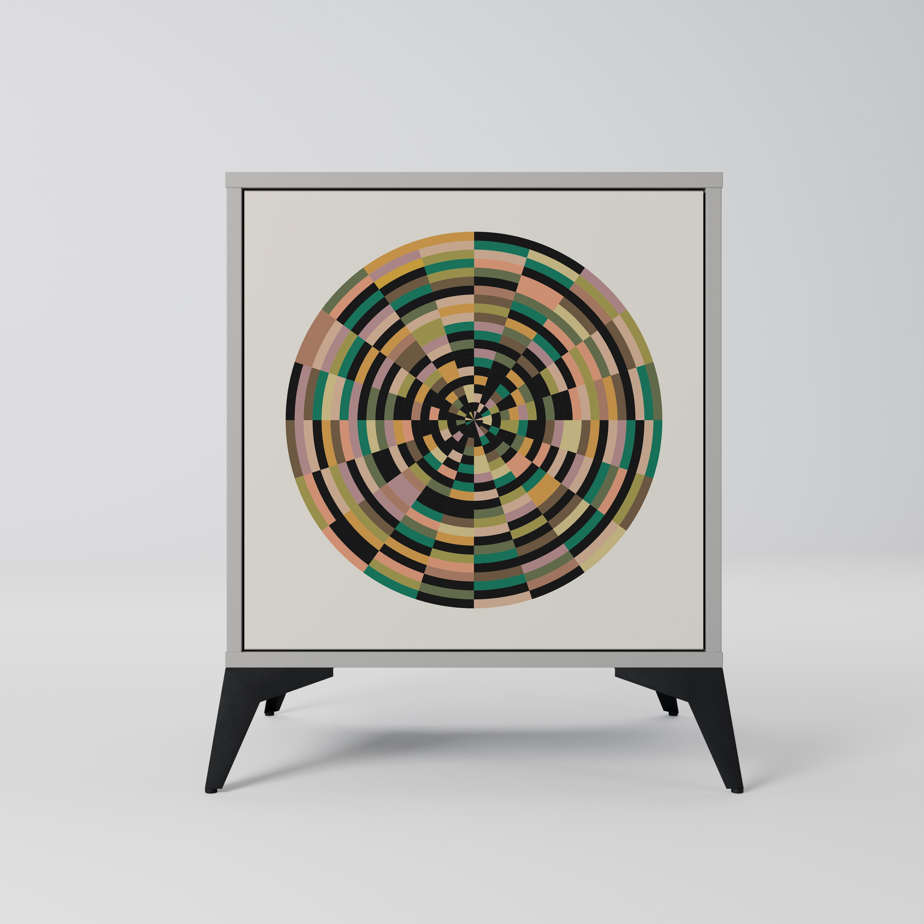 GREEN CIRCLES Komoda 1-drzwiowa korpus Szary