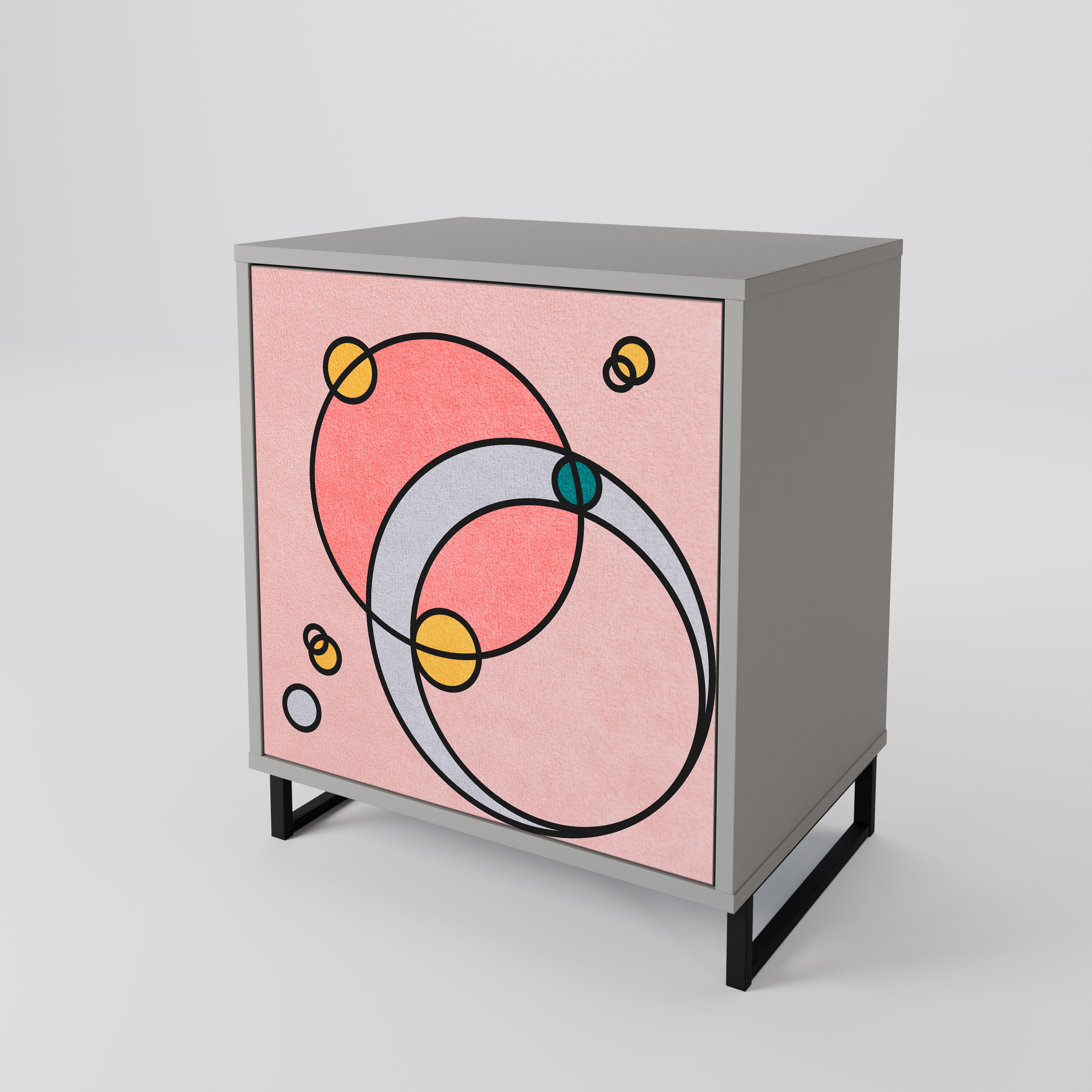 GOSSAMER ECHOES Komoda 1-drzwiowa korpus Szary