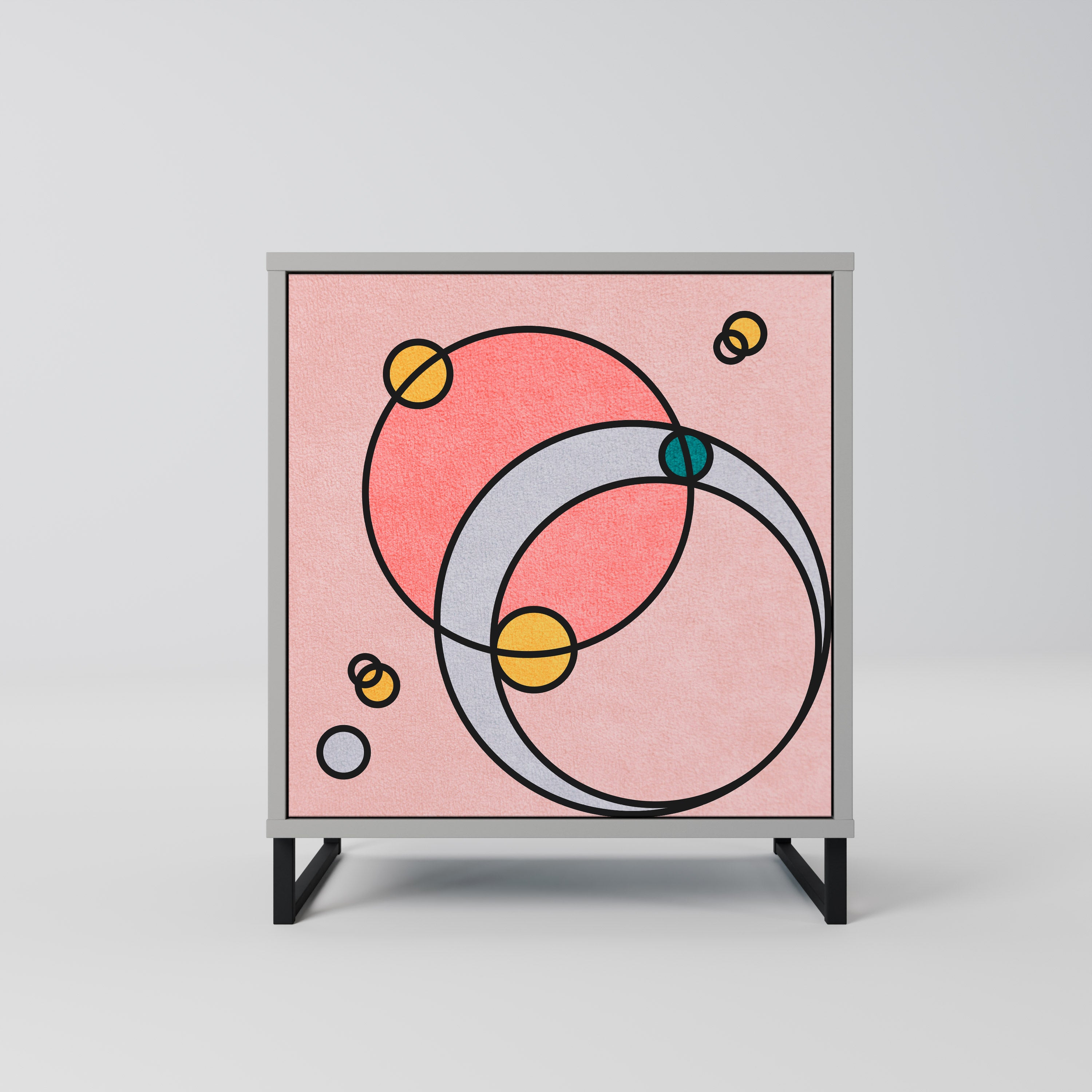 GOSSAMER ECHOES Komoda 1-drzwiowa korpus Szary