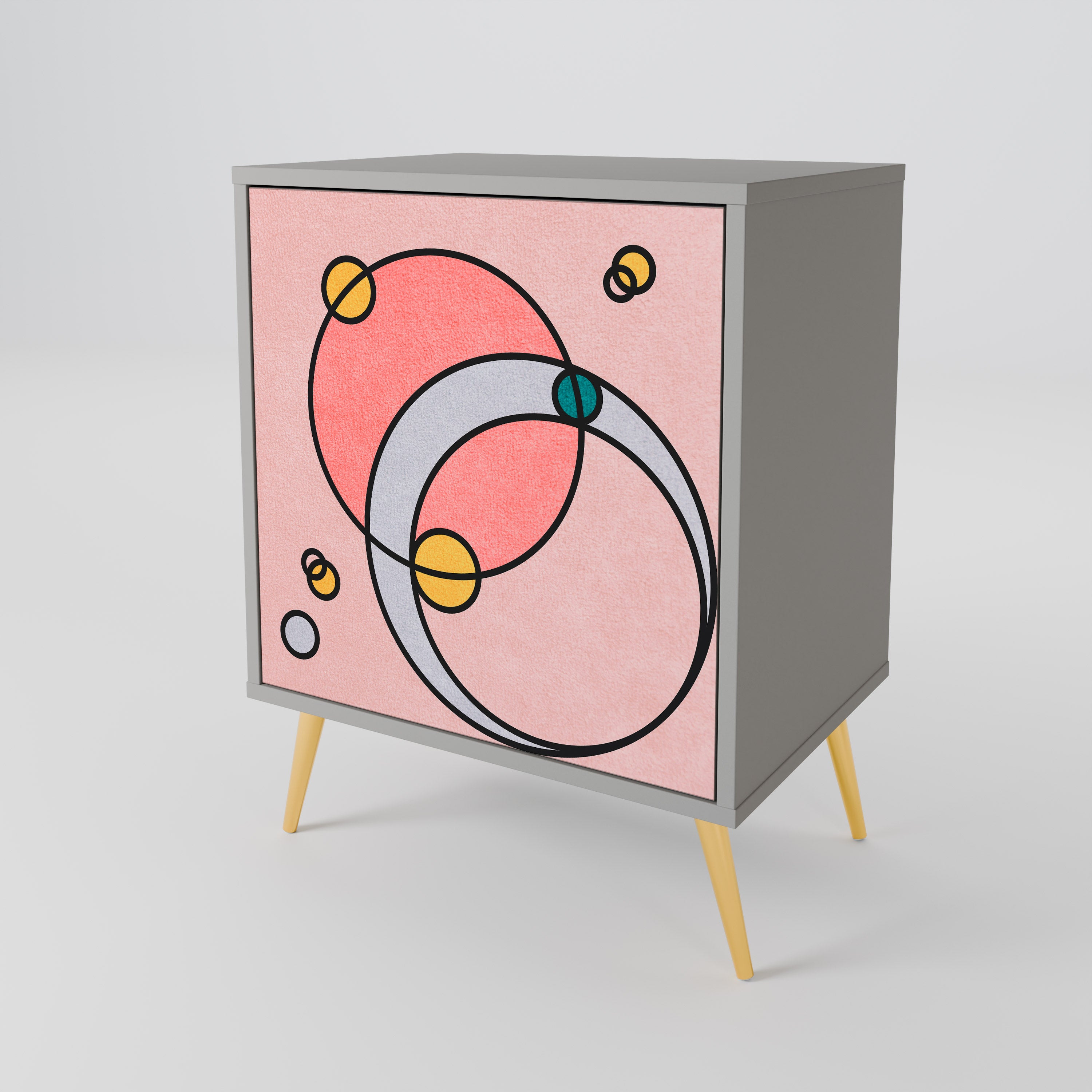 GOSSAMER ECHOES Komoda 1-drzwiowa korpus Szary