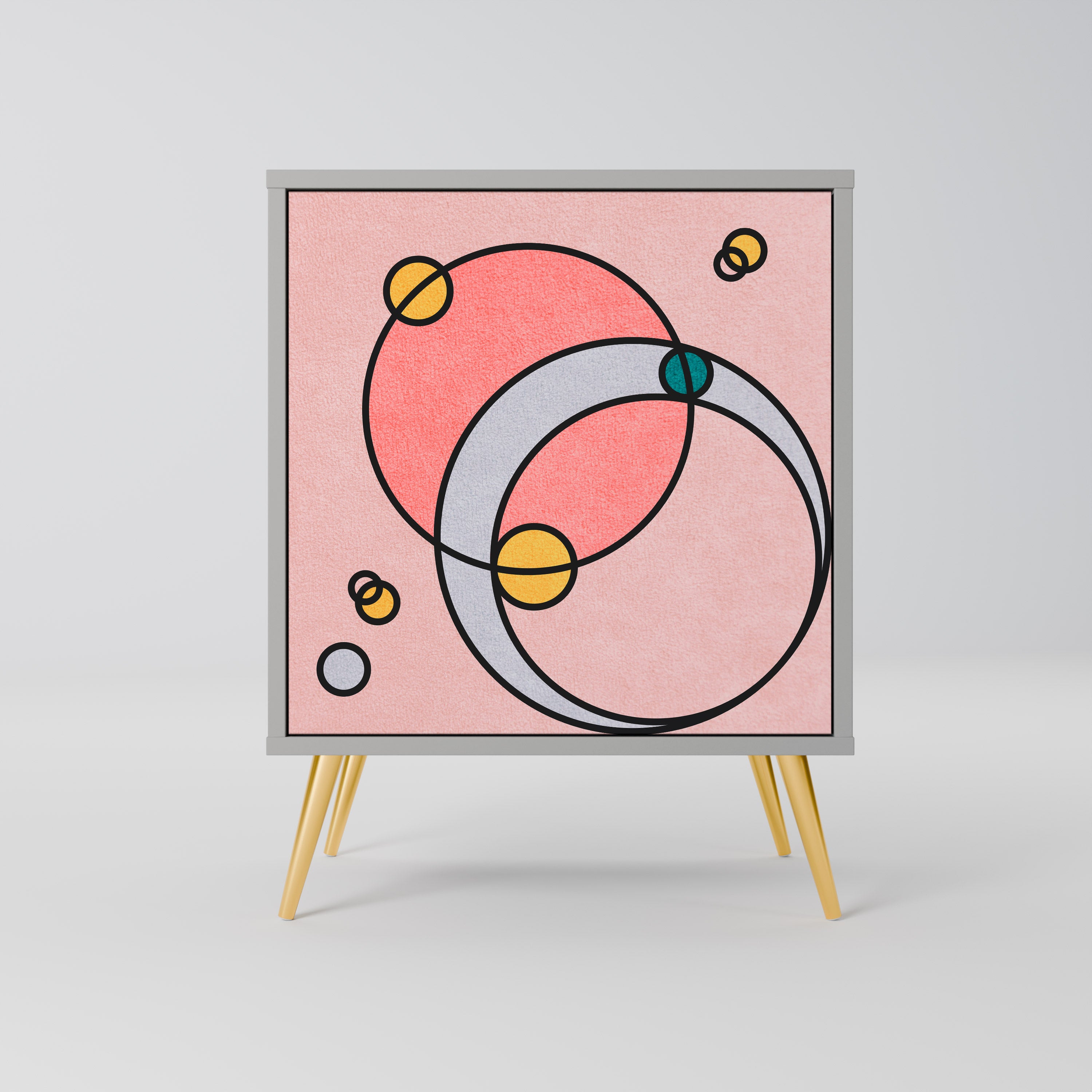 GOSSAMER ECHOES Komoda 1-drzwiowa korpus Szary