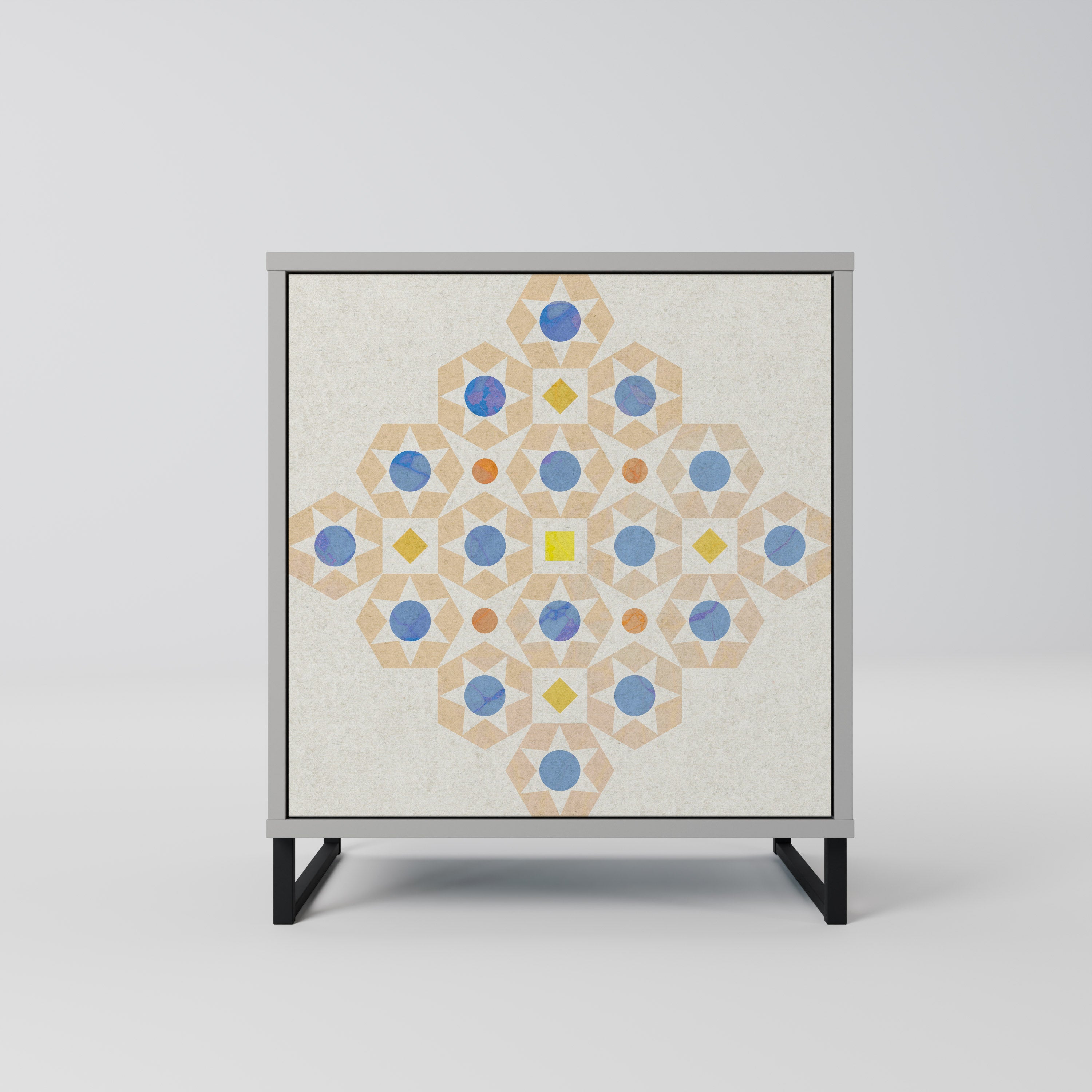 PATTERNED PRISM Komoda 1-drzwiowa korpus Szary