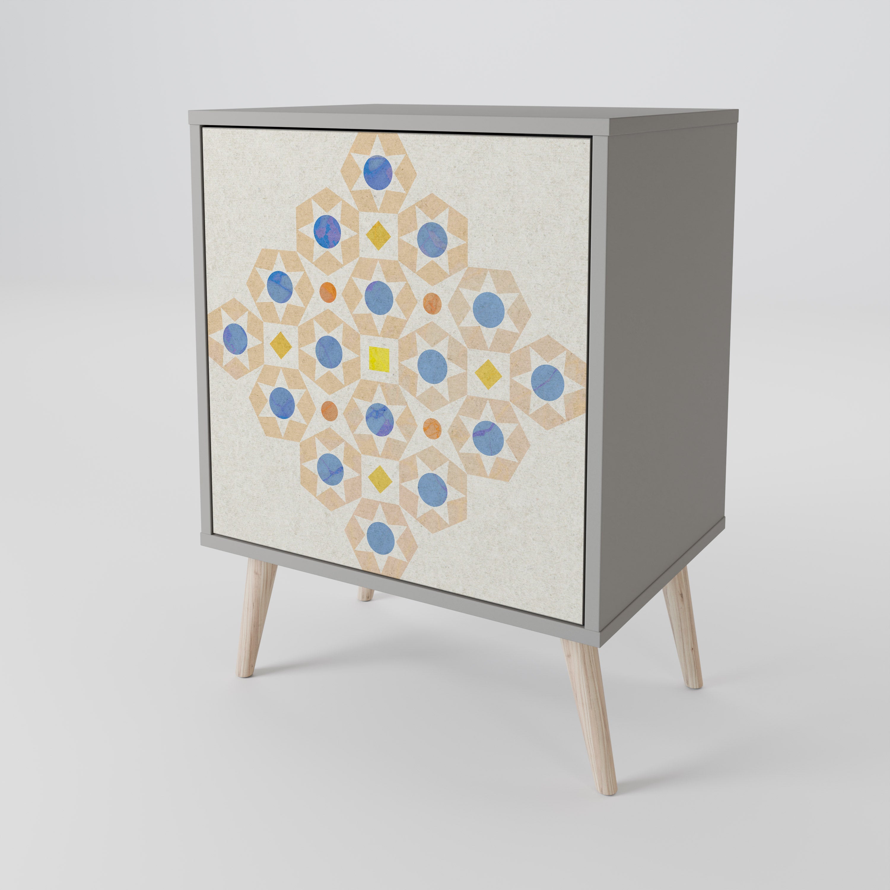 PATTERNED PRISM Komoda 1-drzwiowa korpus Szary