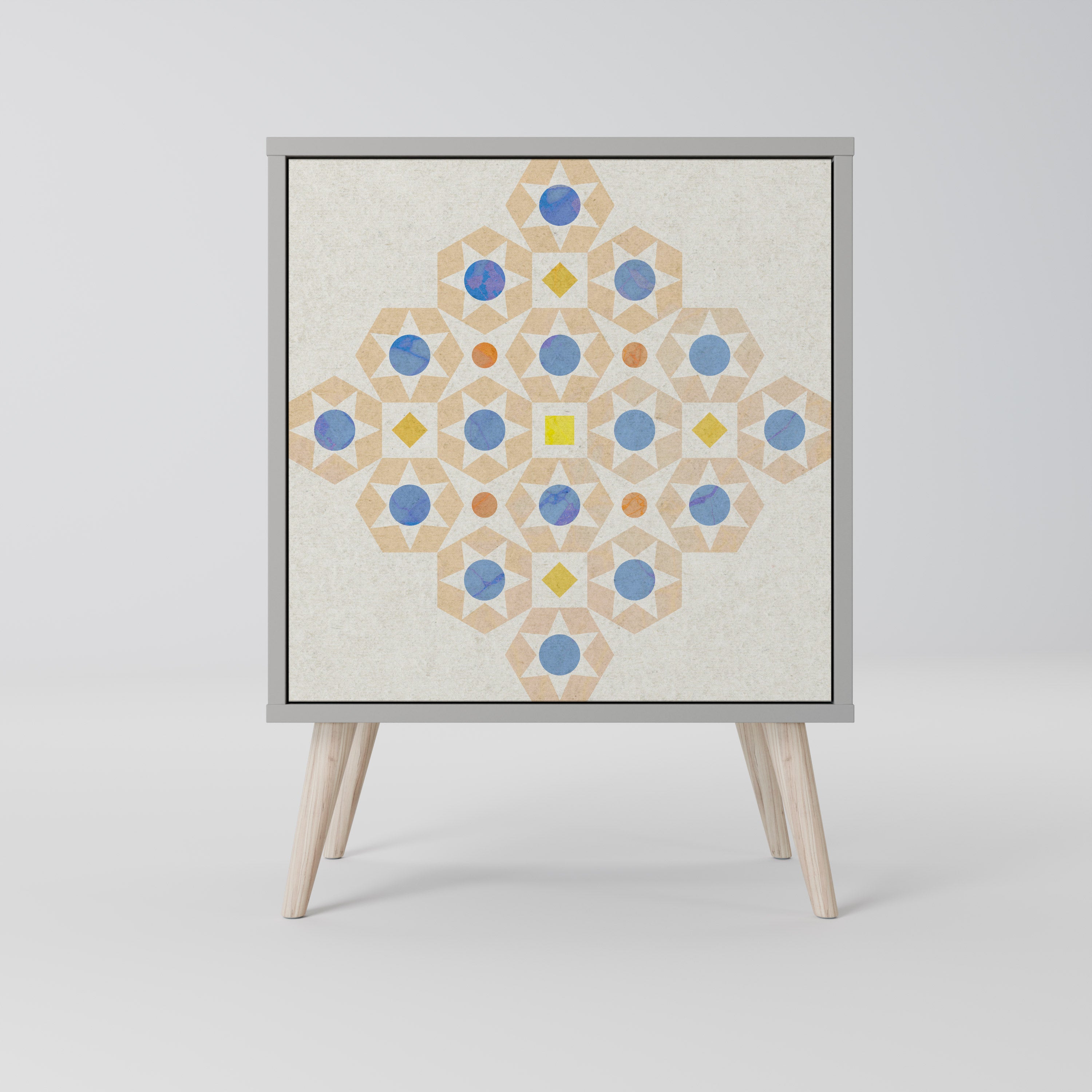 PATTERNED PRISM Komoda 1-drzwiowa korpus Szary