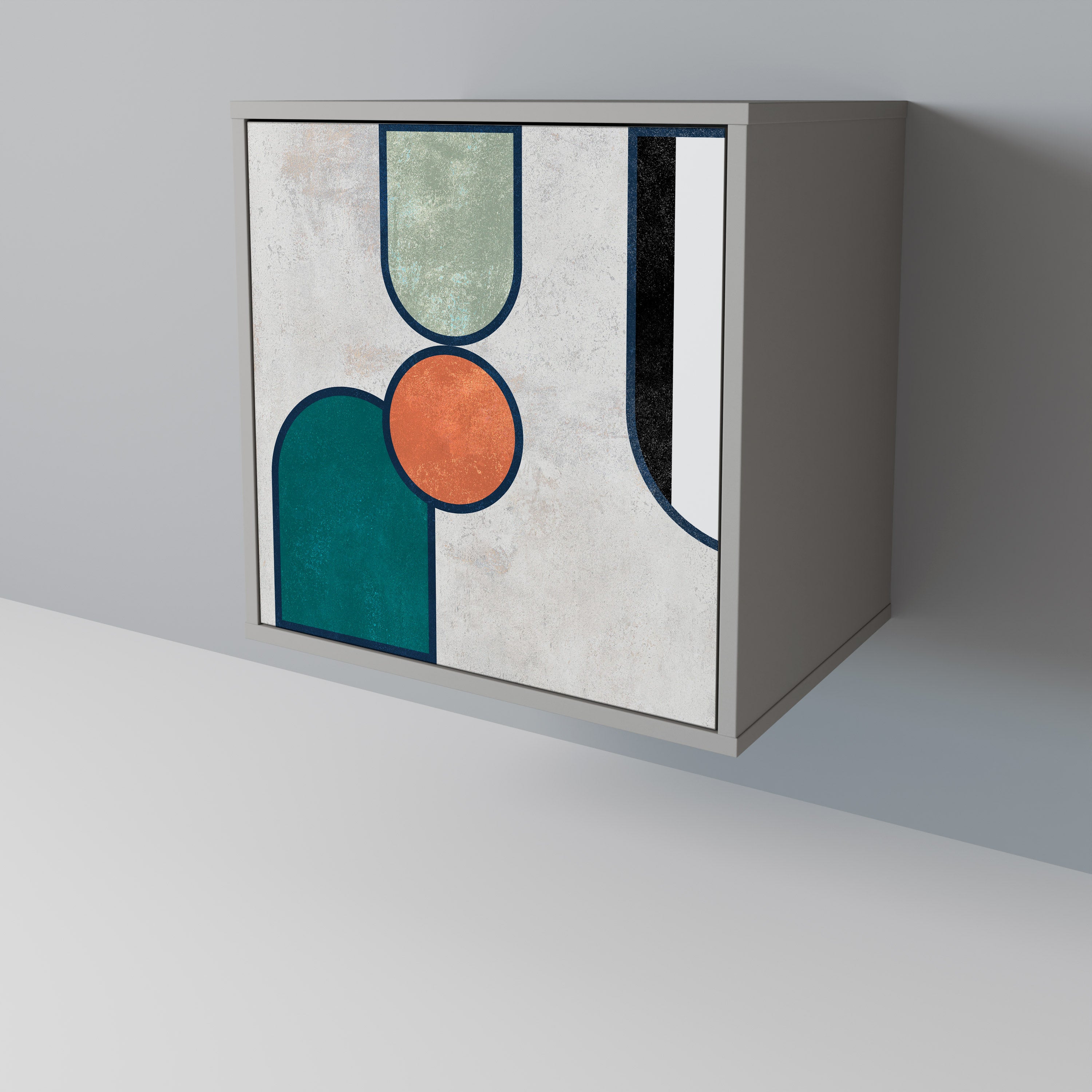 COOL STORY Komoda 1-drzwiowa korpus Szary