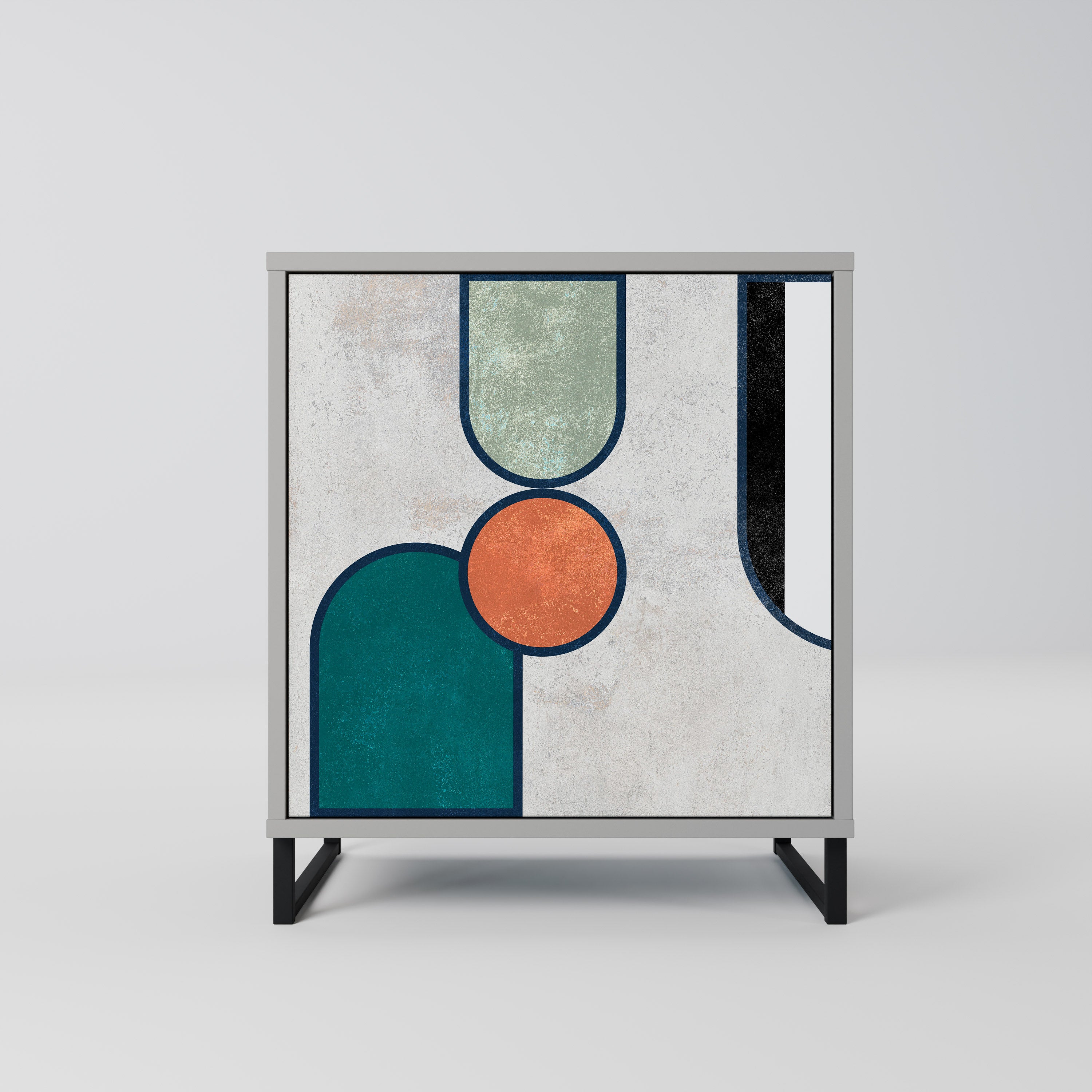 COOL STORY Komoda 1-drzwiowa korpus Szary