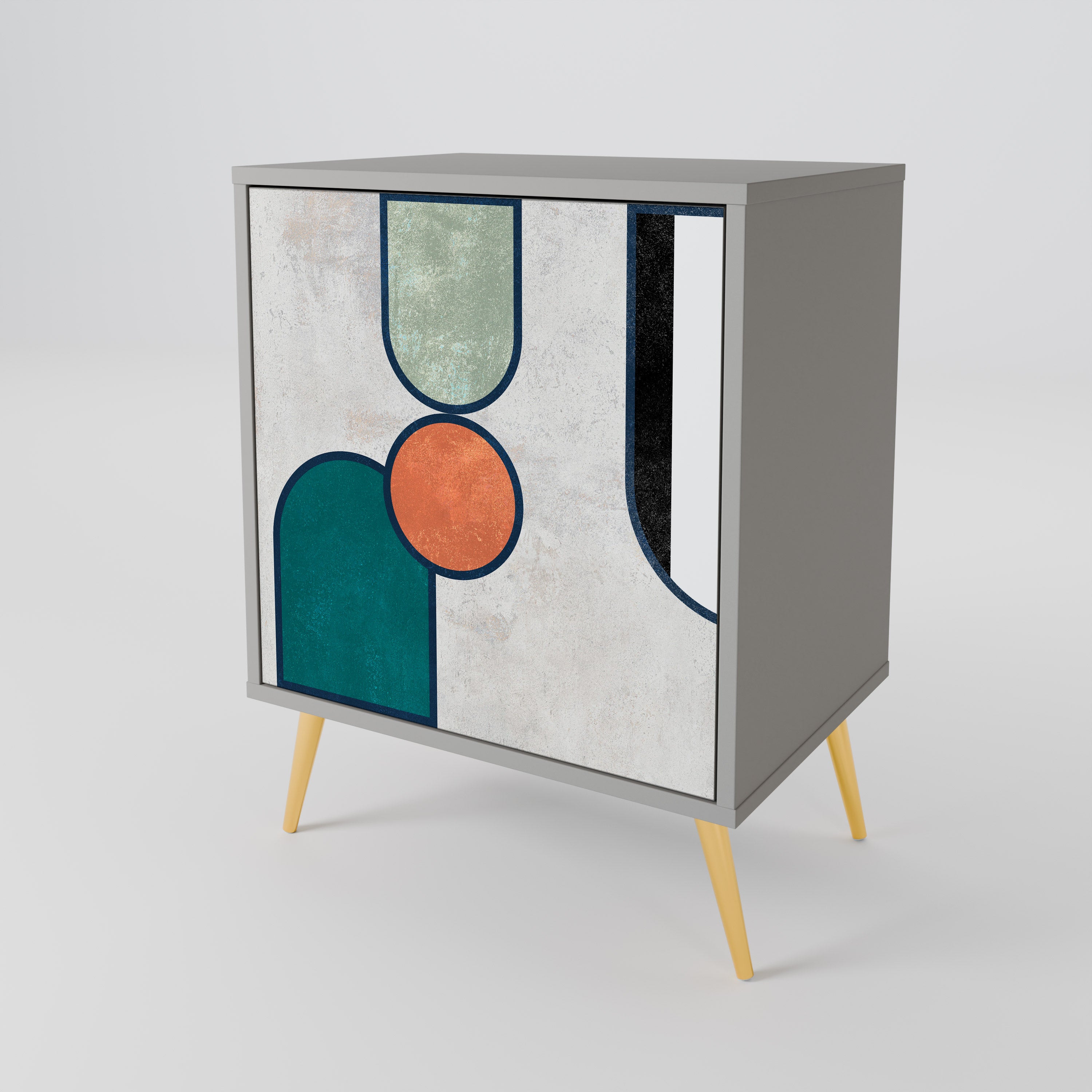 COOL STORY Komoda 1-drzwiowa korpus Szary