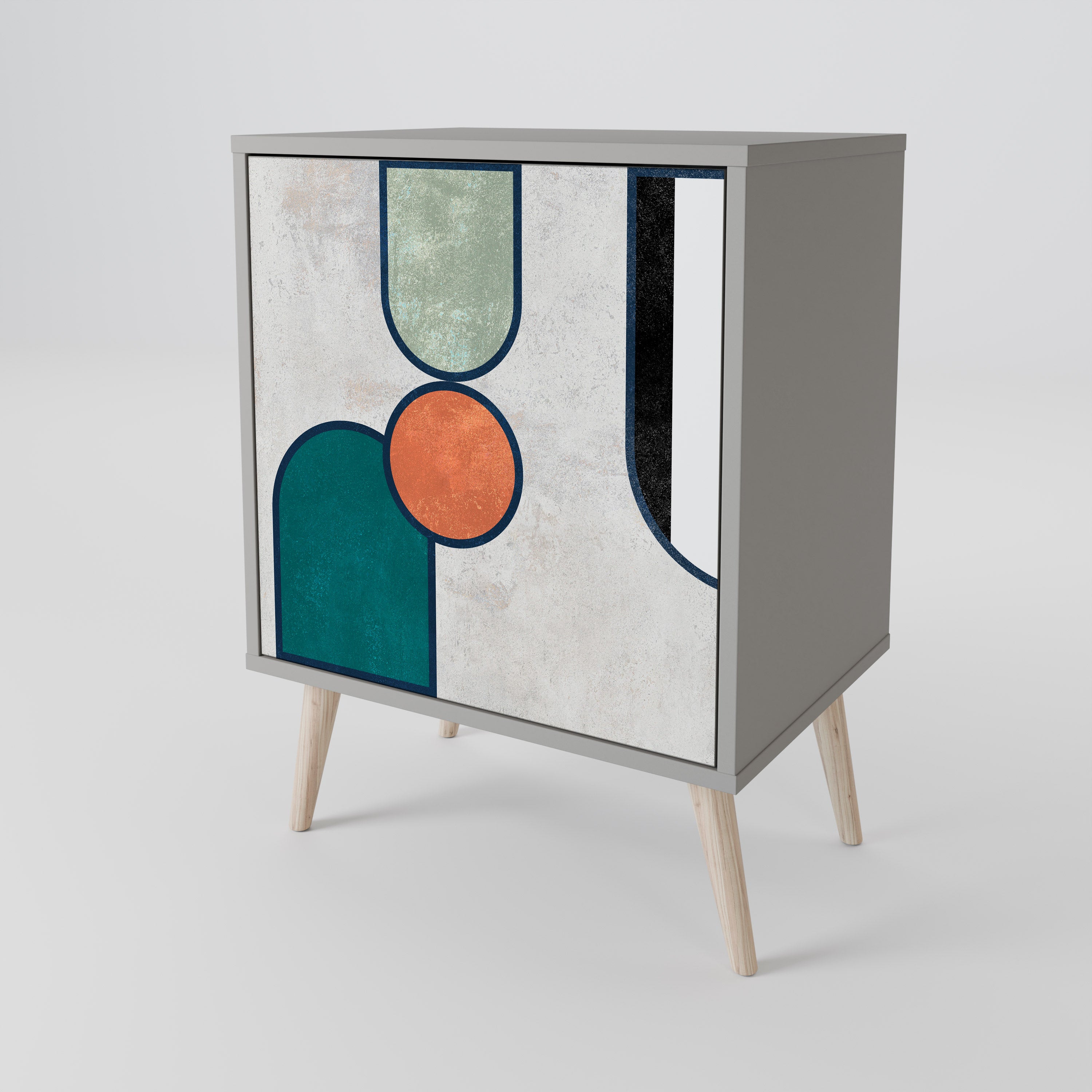 COOL STORY Komoda 1-drzwiowa korpus Szary