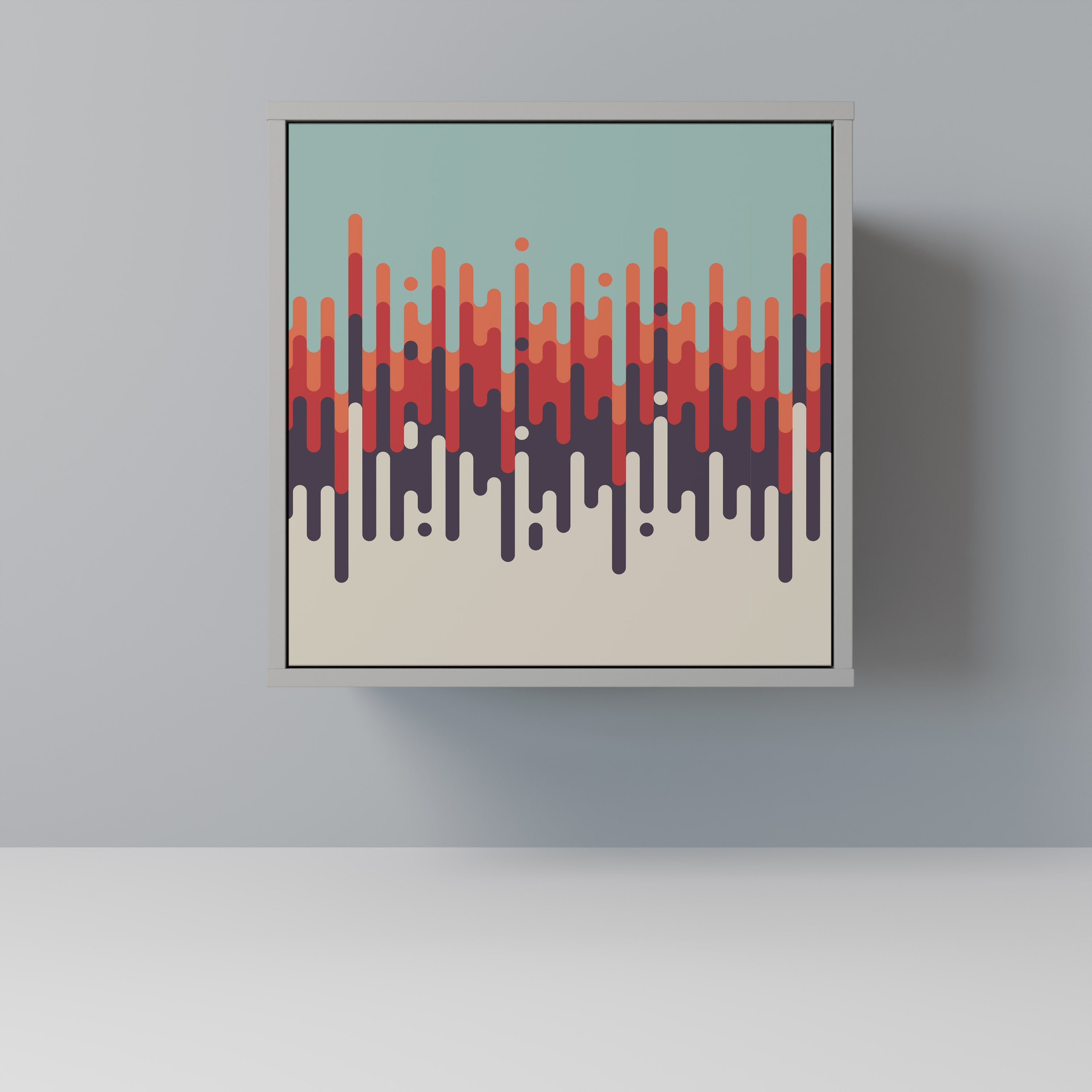 CHROMA CONTOURS Komoda 1-drzwiowa korpus Szary