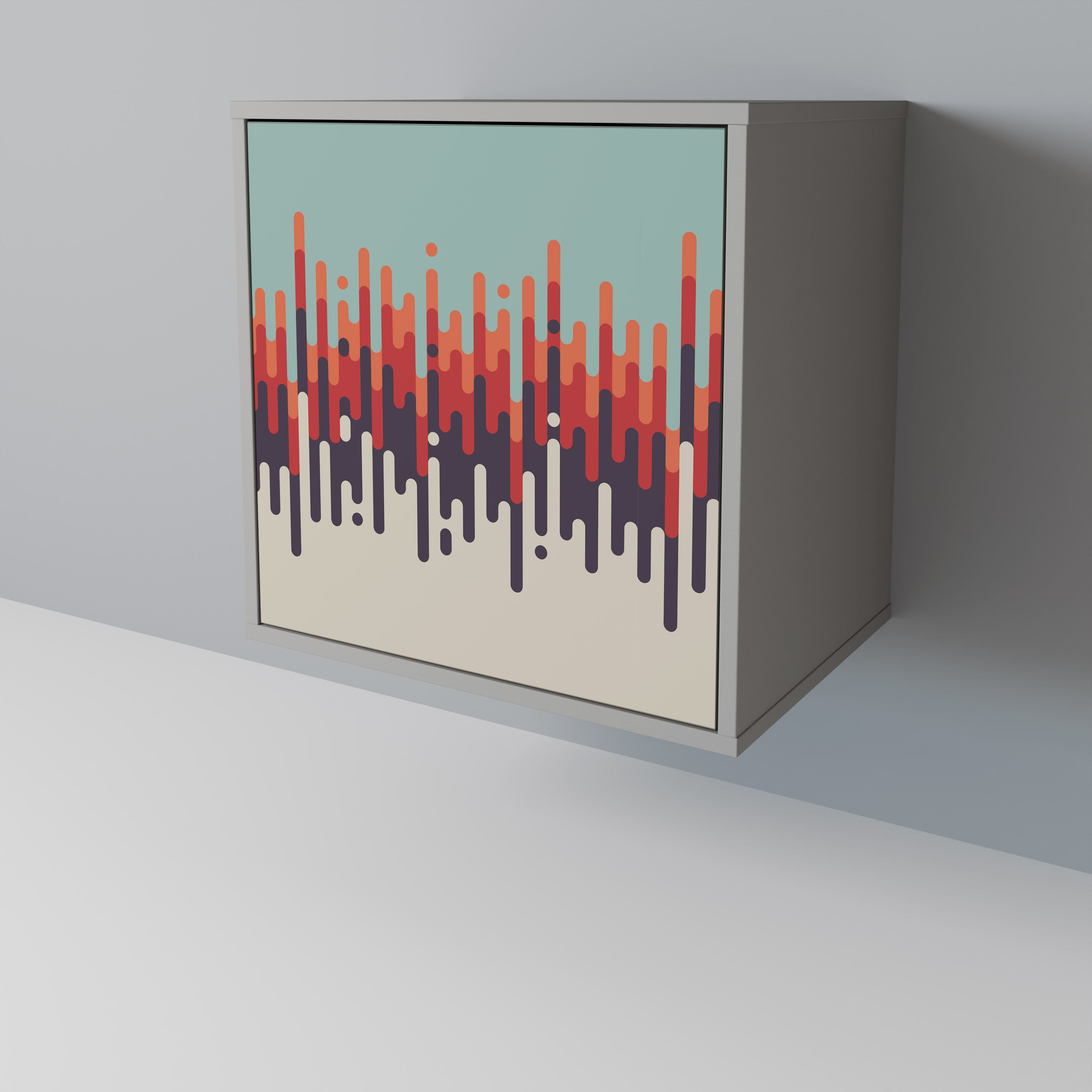 CHROMA CONTOURS Komoda 1-drzwiowa korpus Szary