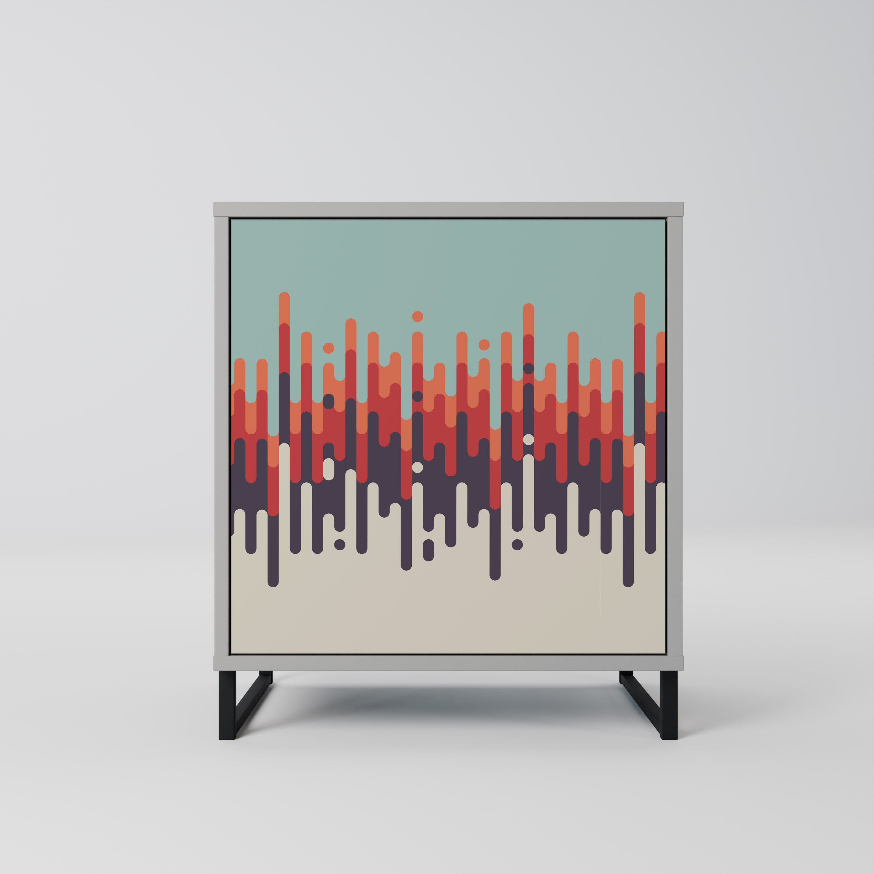 CHROMA CONTOURS Komoda 1-drzwiowa korpus Szary