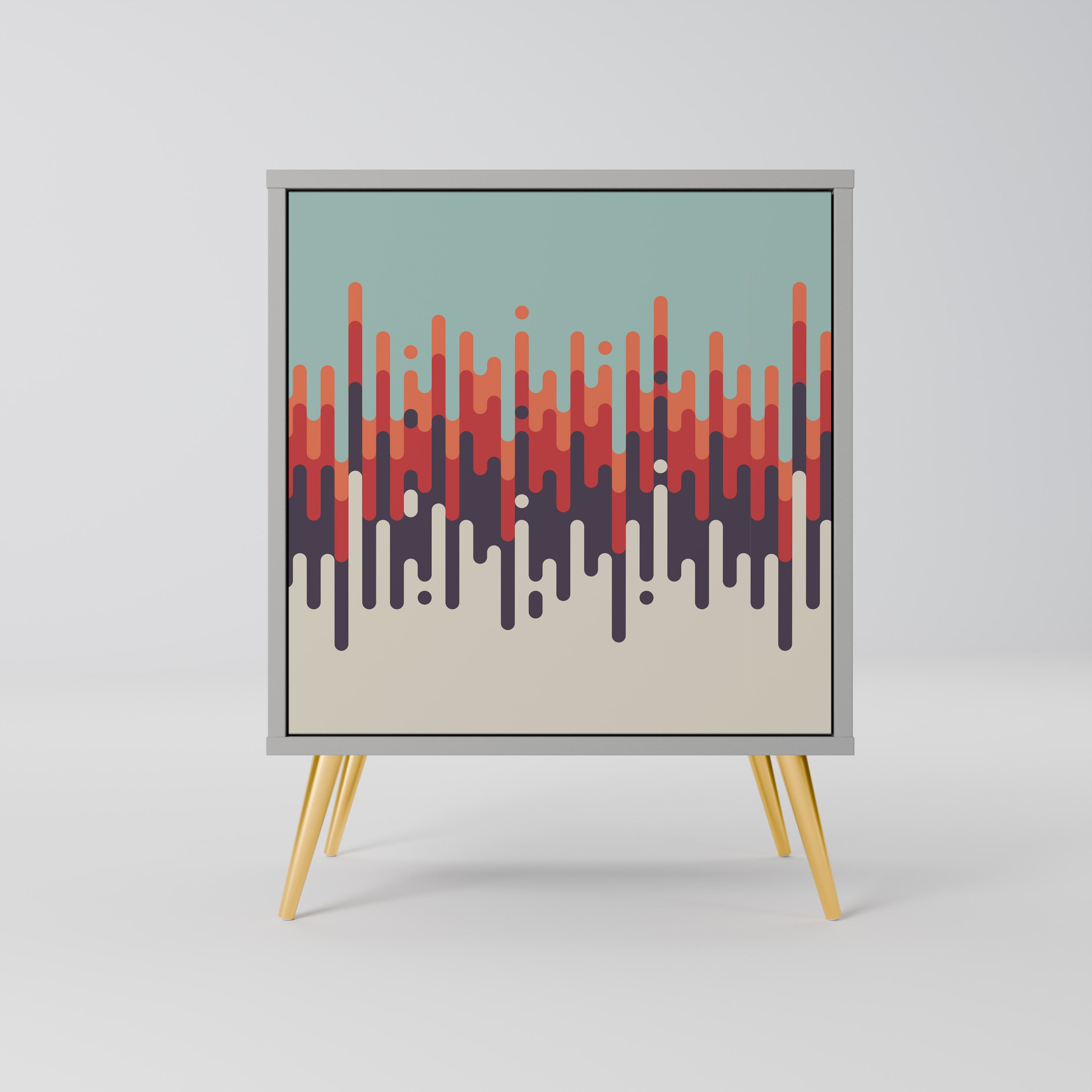 CHROMA CONTOURS Komoda 1-drzwiowa korpus Szary