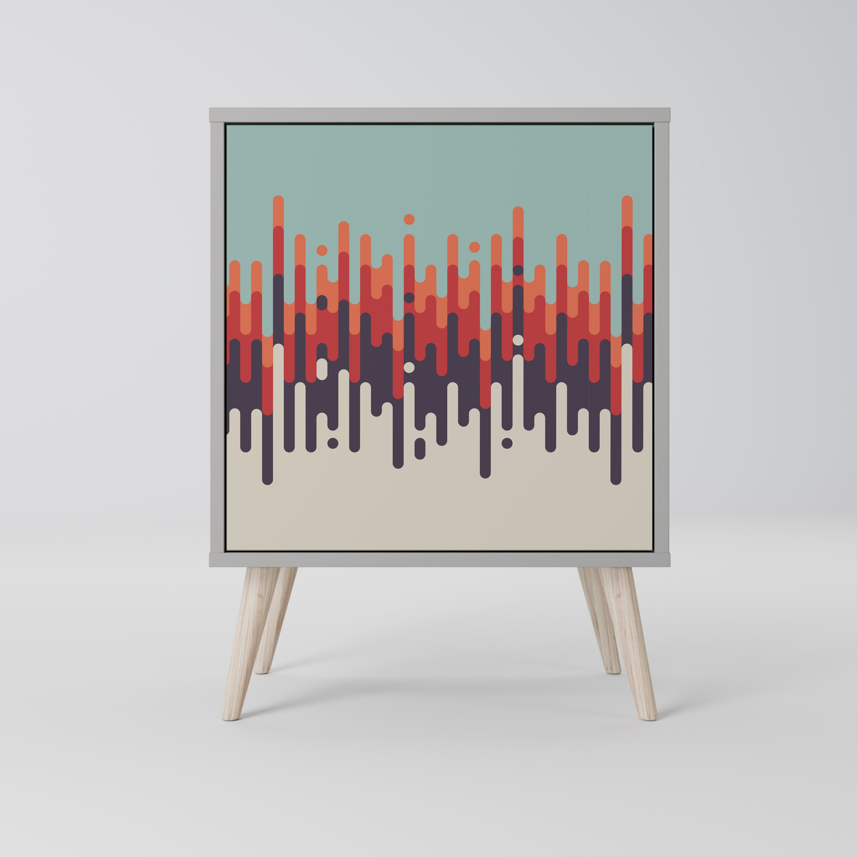 CHROMA CONTOURS Komoda 1-drzwiowa korpus Szary