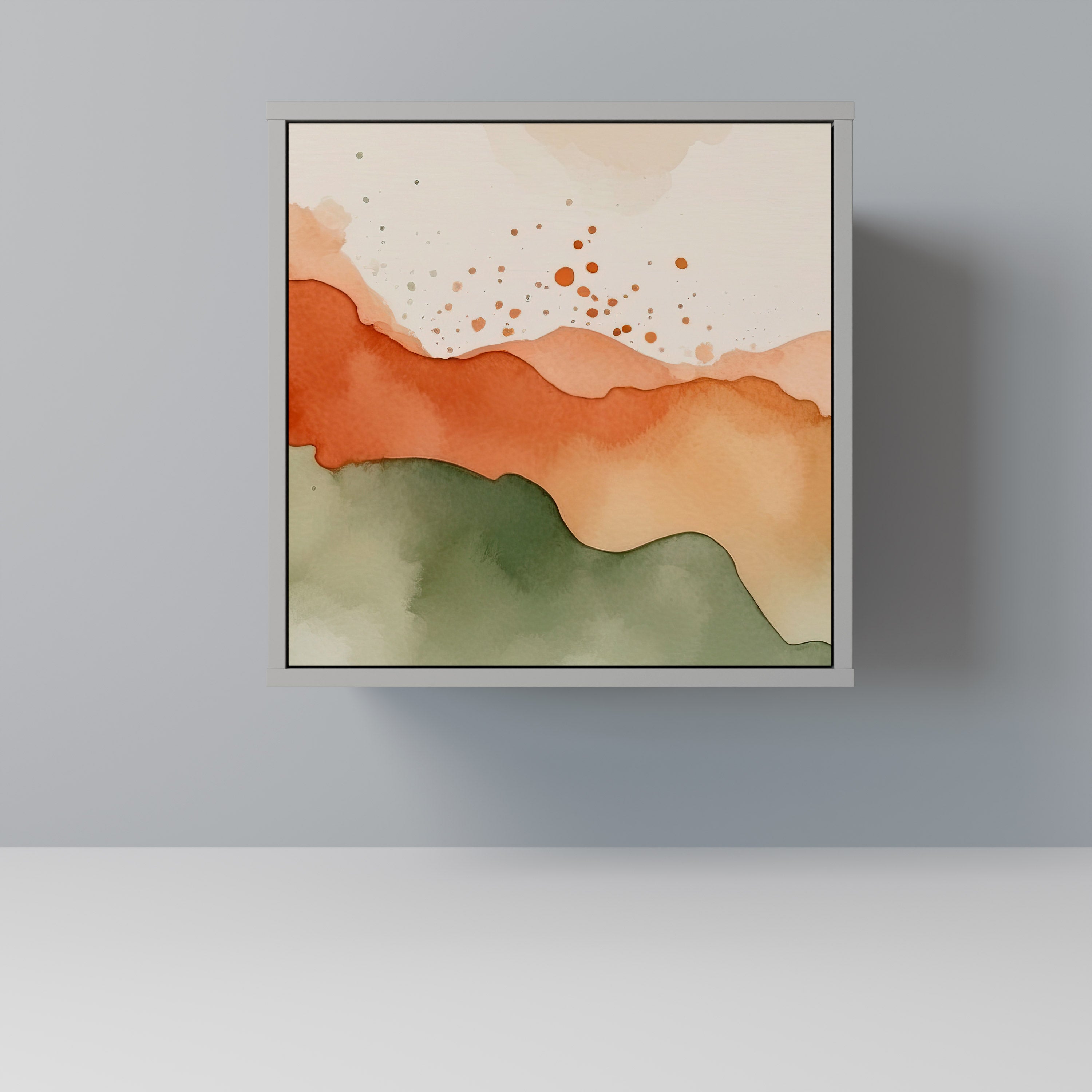 WATERCOLOUR PEAKS Komoda 1-drzwiowa korpus Szary