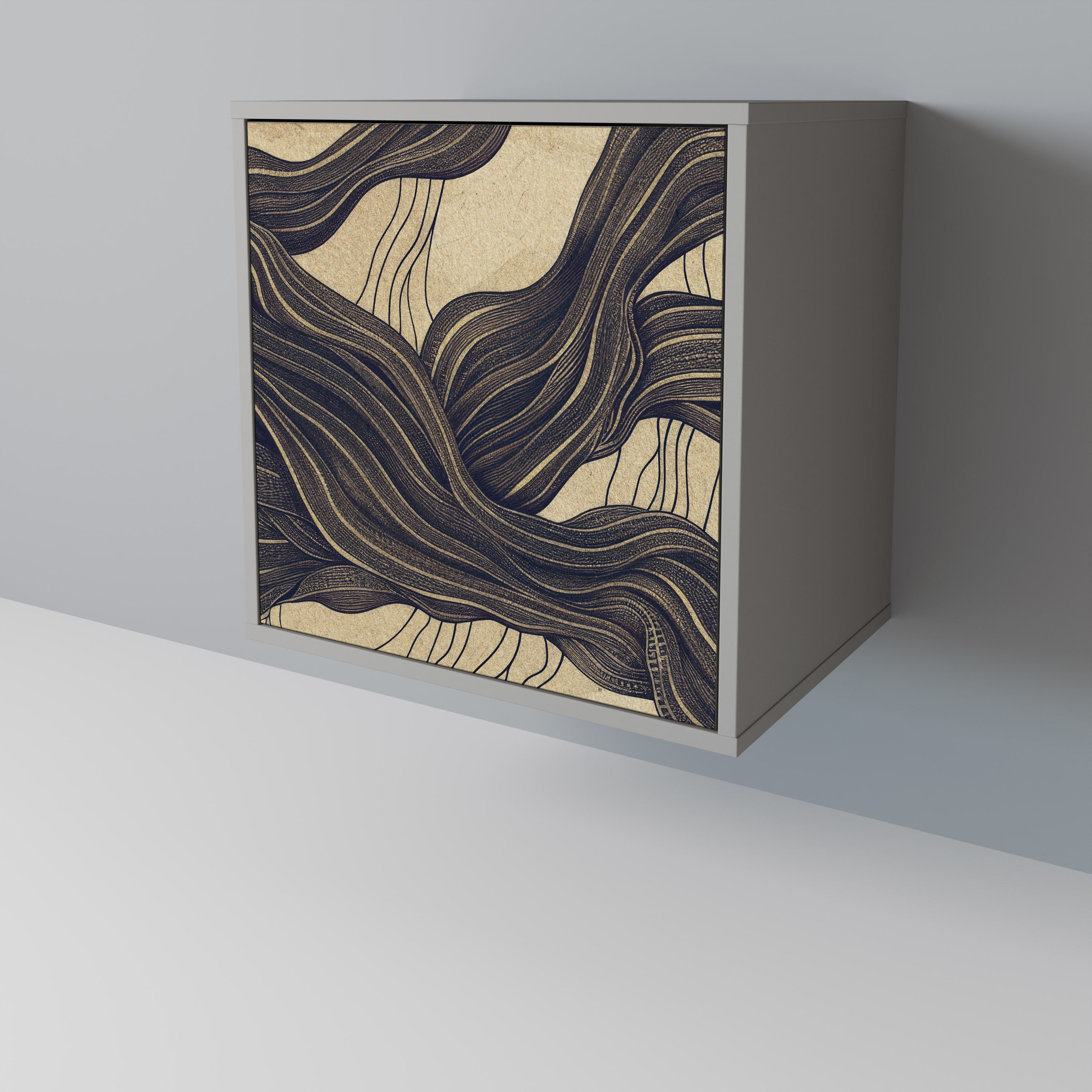 UNIFIED FRAGMENTS Komoda 1-drzwiowa korpus Szary