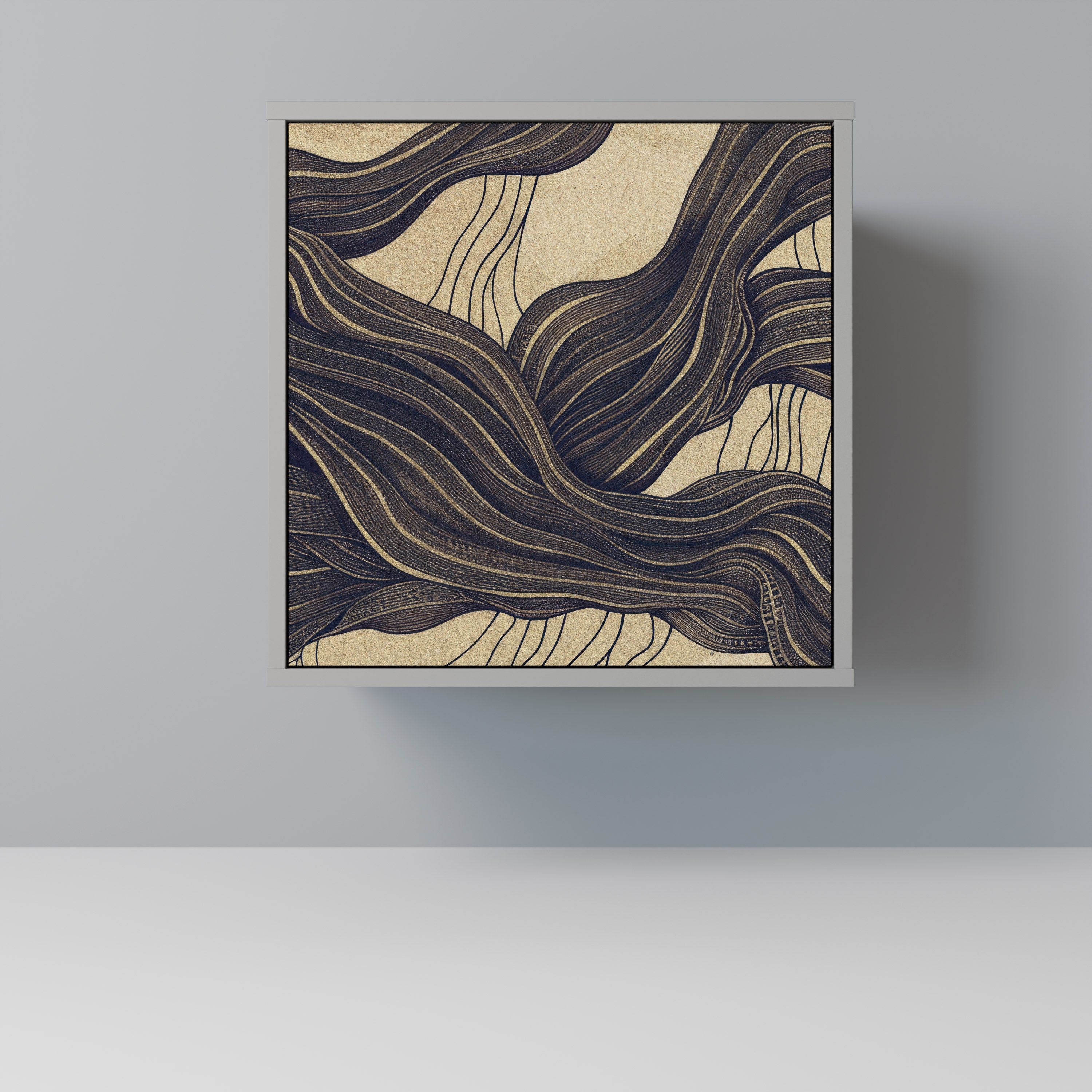 UNIFIED FRAGMENTS Komoda 1-drzwiowa korpus Szary