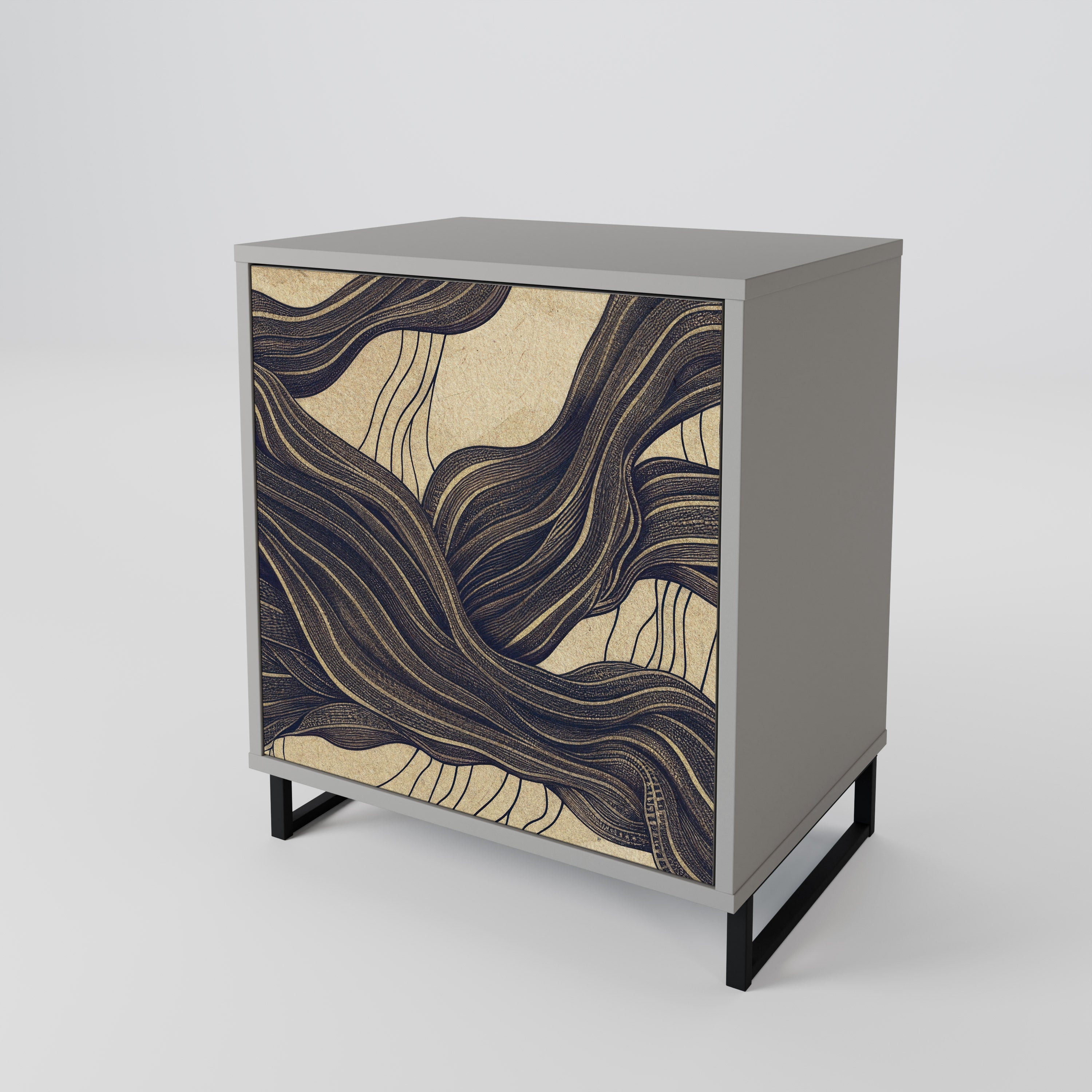 UNIFIED FRAGMENTS Komoda 1-drzwiowa korpus Szary