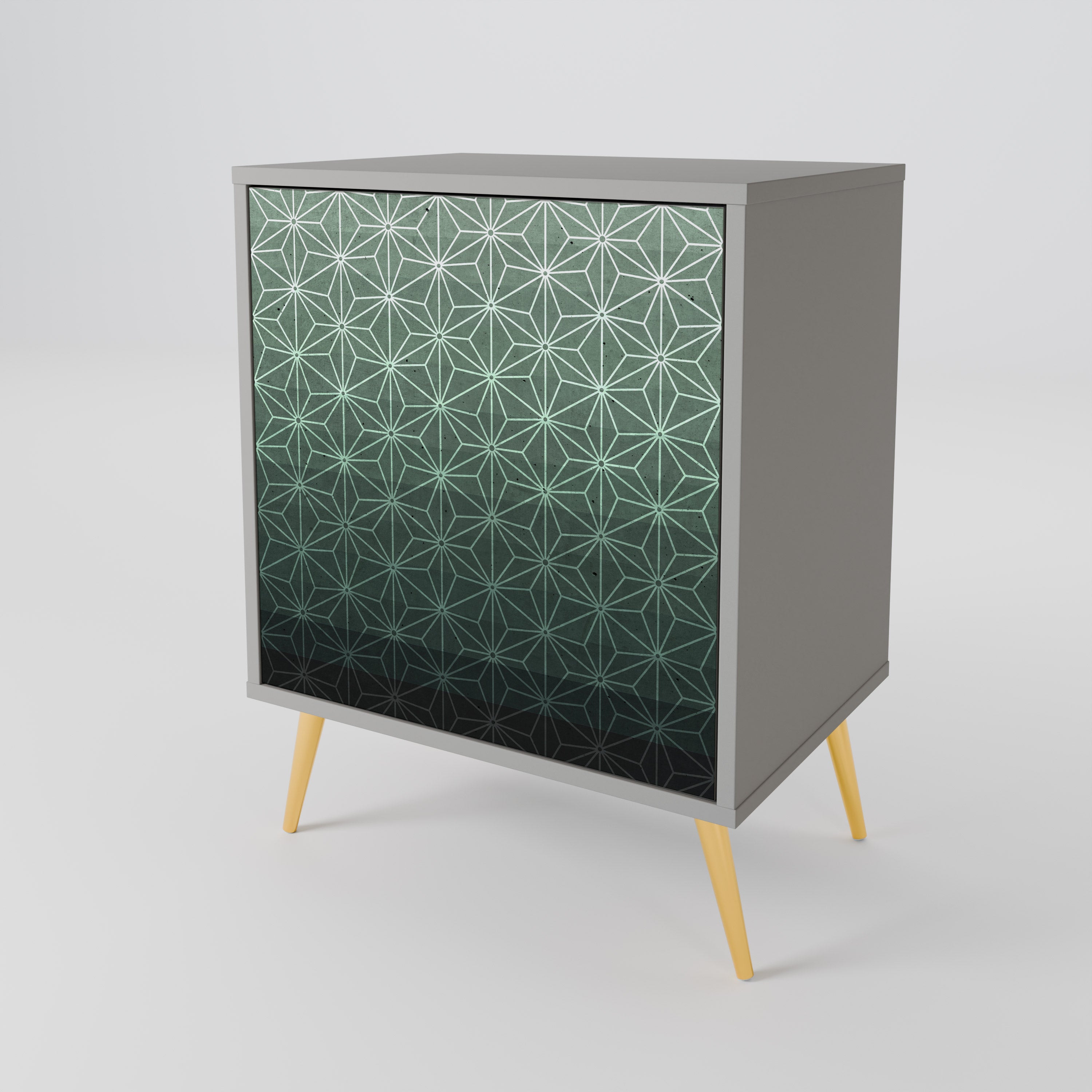 ORNAMENTAL GLIMMER Komoda 1-drzwiowa korpus Szary