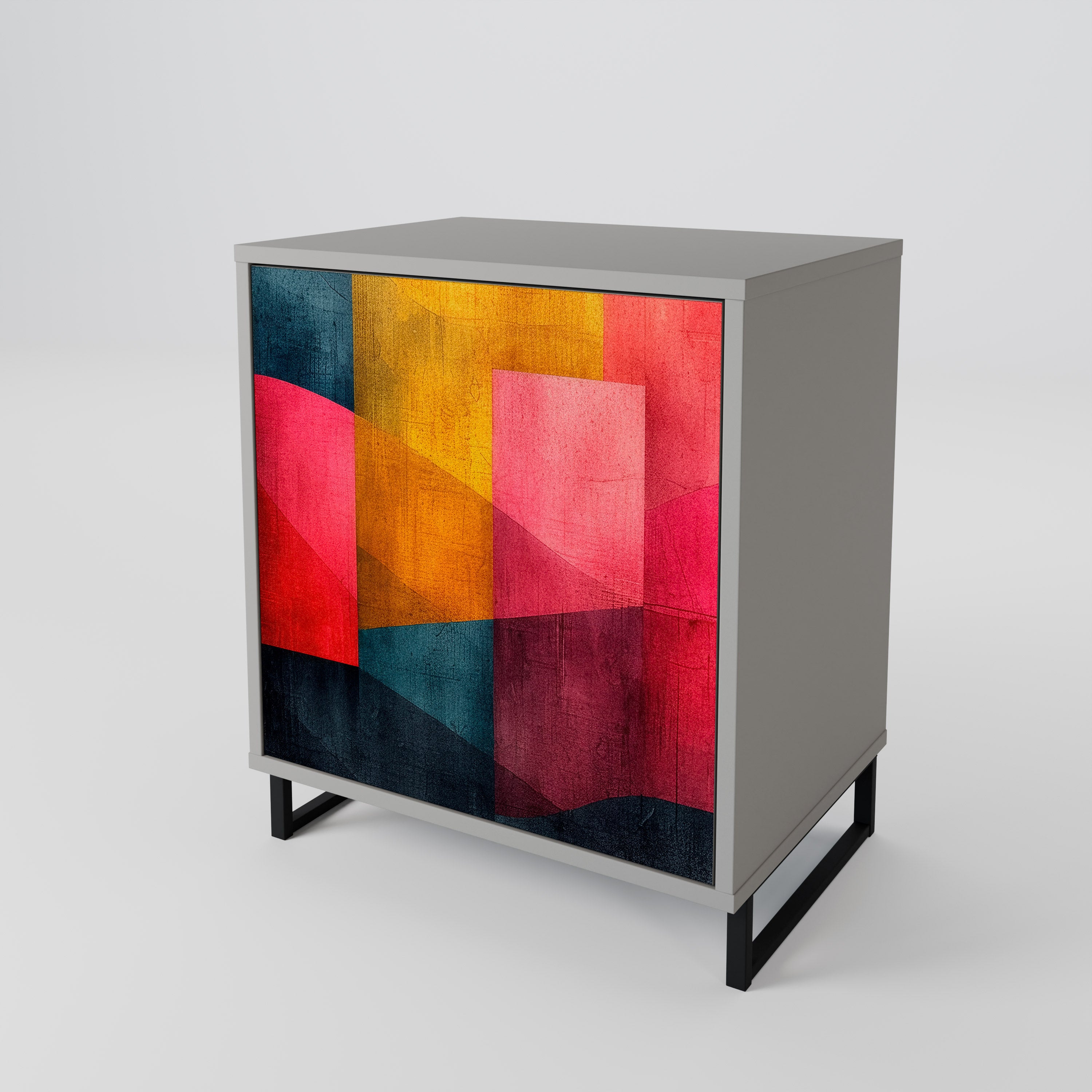 COLORFUL SOUNDS Komoda 1-drzwiowa korpus Szary