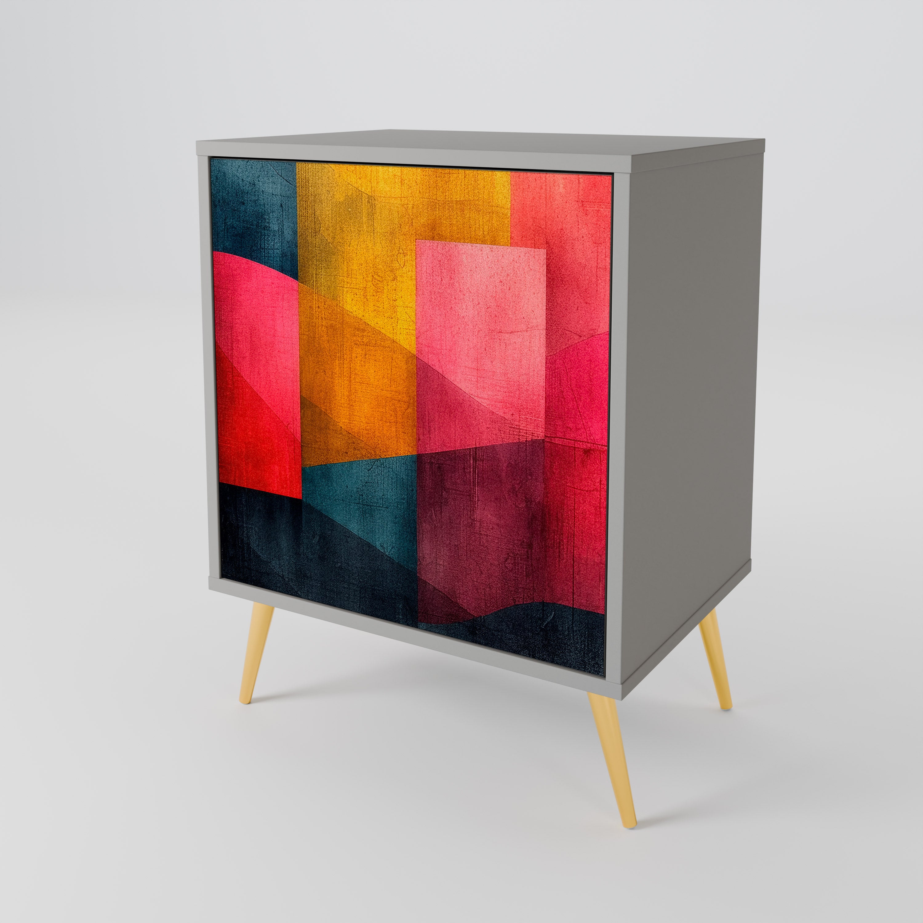 COLORFUL SOUNDS Komoda 1-drzwiowa korpus Szary