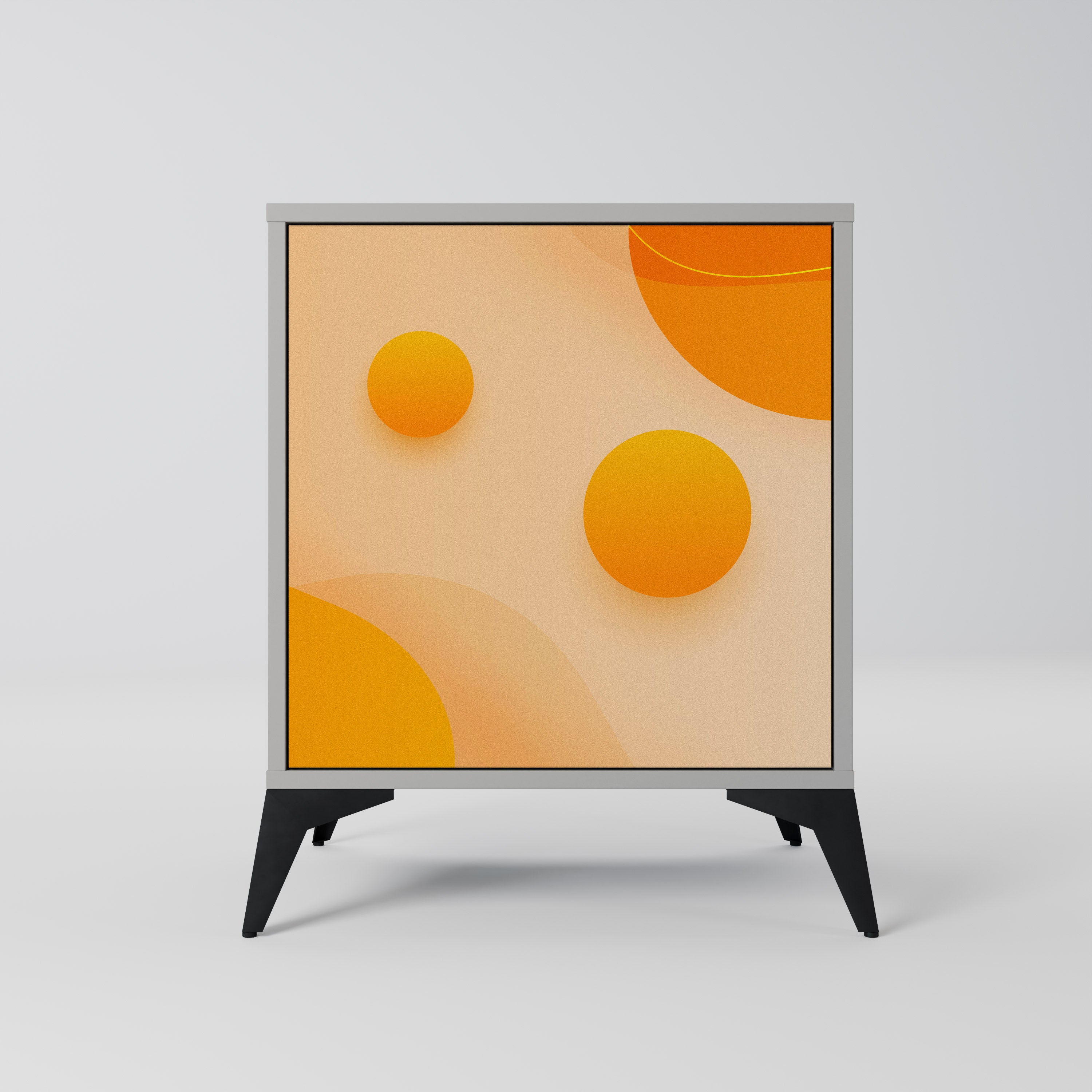 ORANGE ARRANGEMENT Komoda 1-drzwiowa korpus Szary