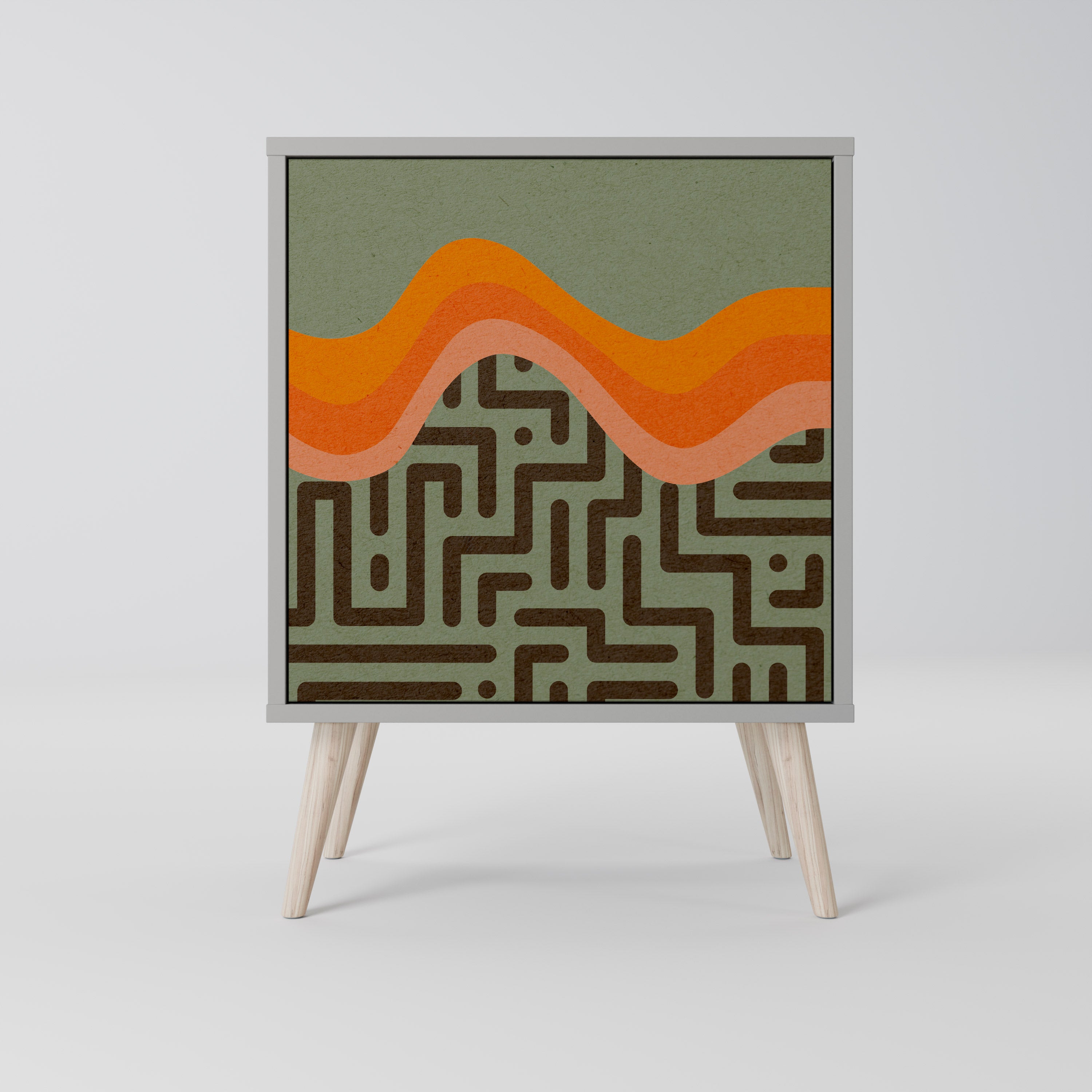 SIMPLE SOLUTIONS Komoda 1-drzwiowa korpus Szary