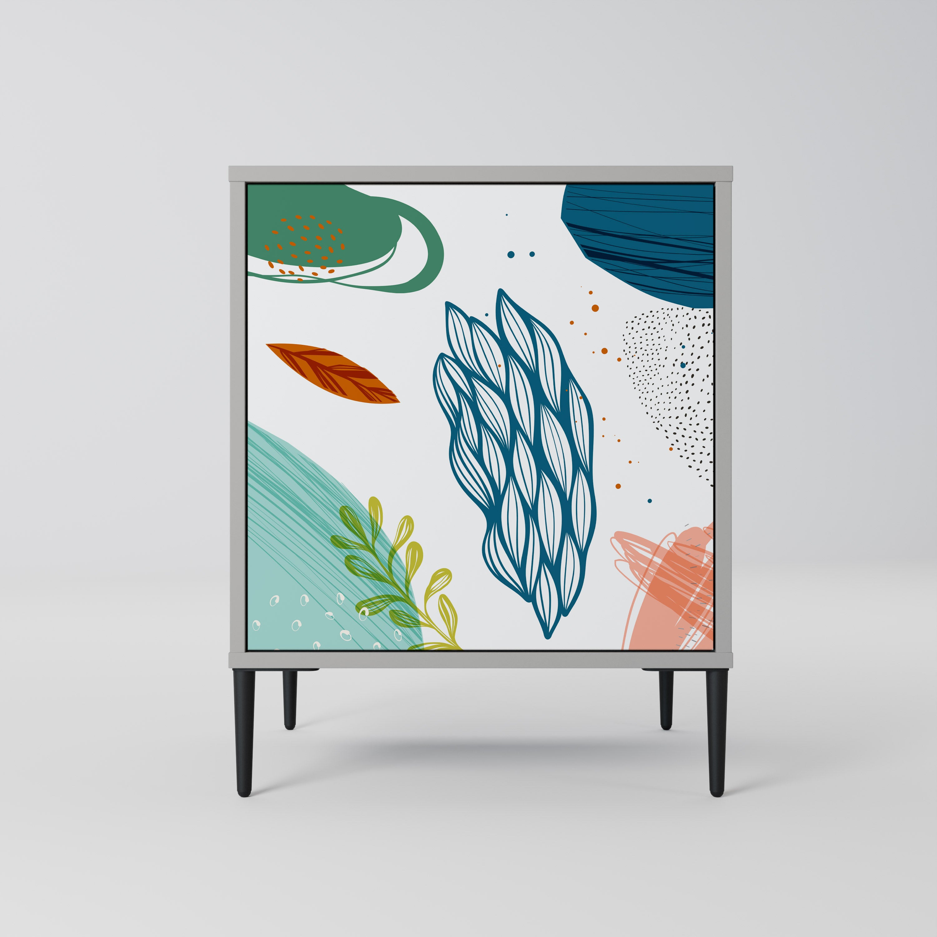 BOTANICAL HURRICANE Komoda 1-drzwiowa korpus Szary