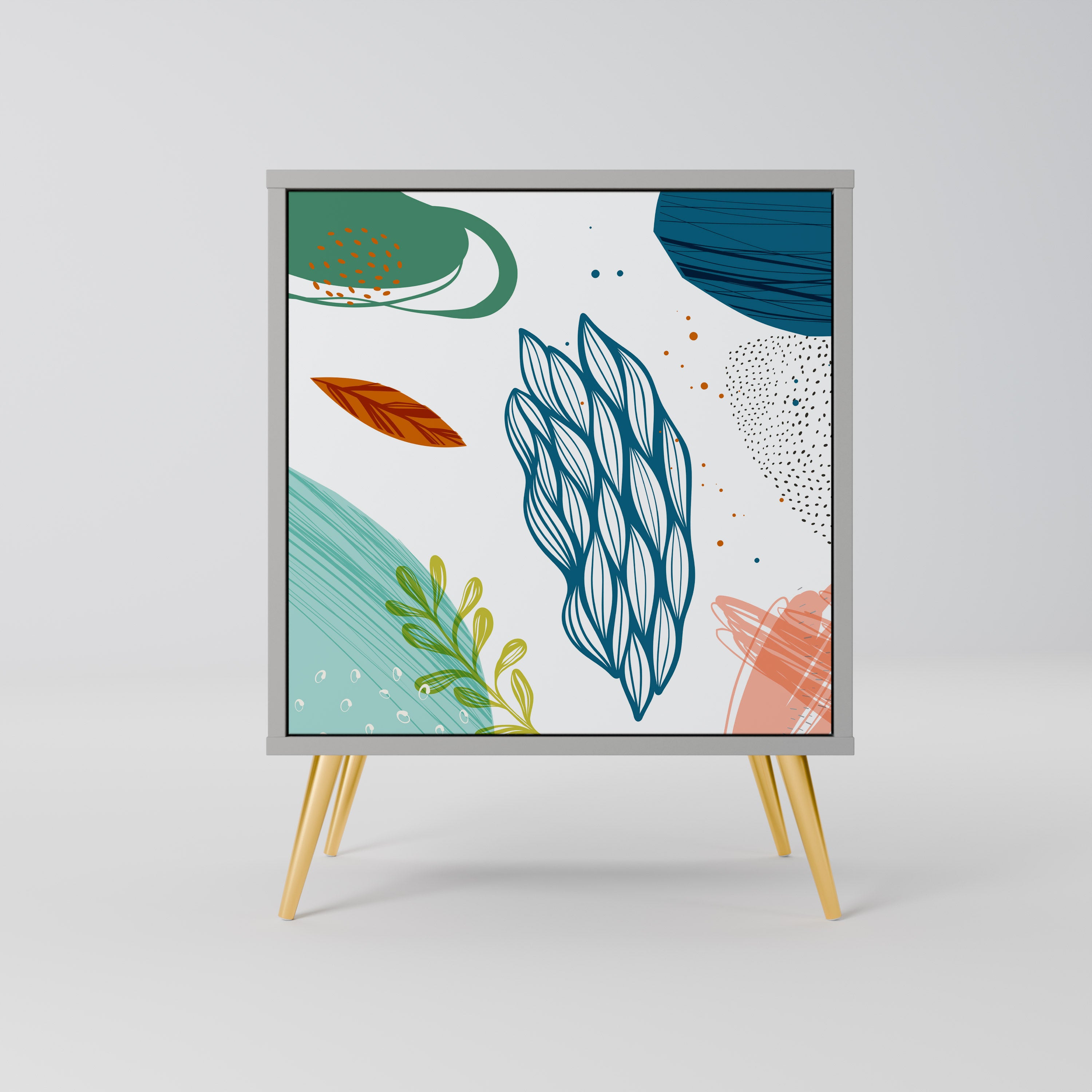 BOTANICAL HURRICANE Komoda 1-drzwiowa korpus Szary