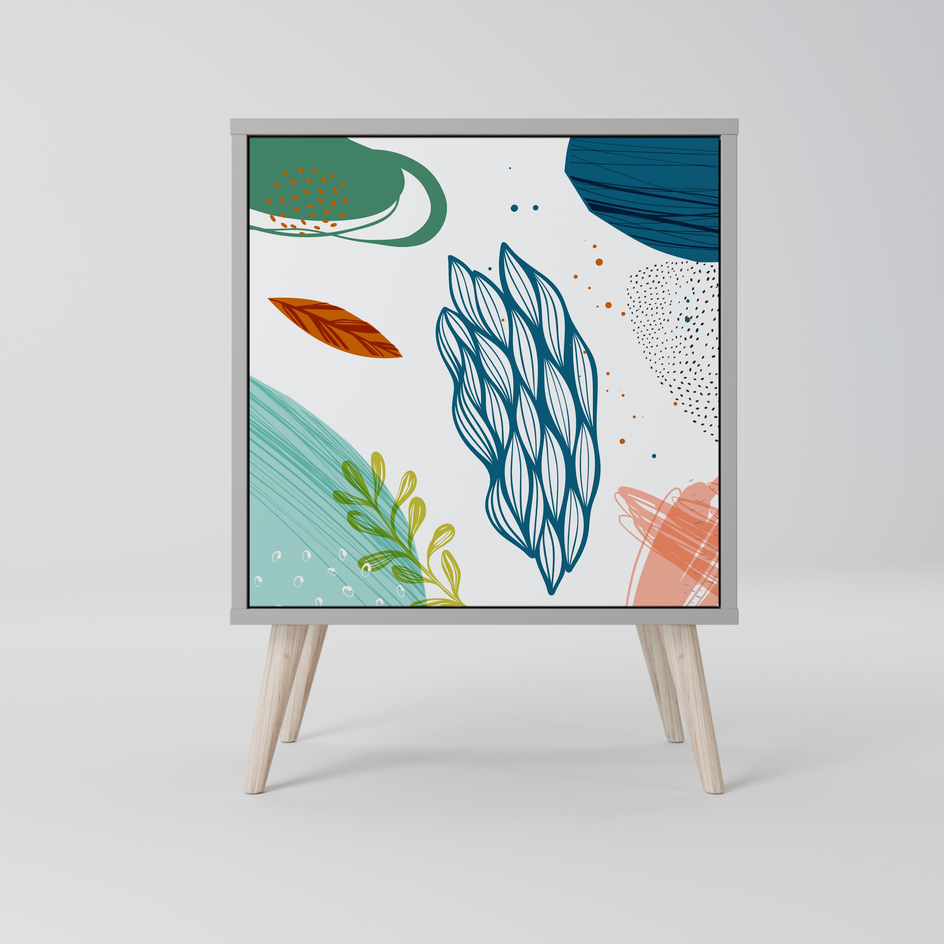 BOTANICAL HURRICANE Komoda 1-drzwiowa korpus Szary