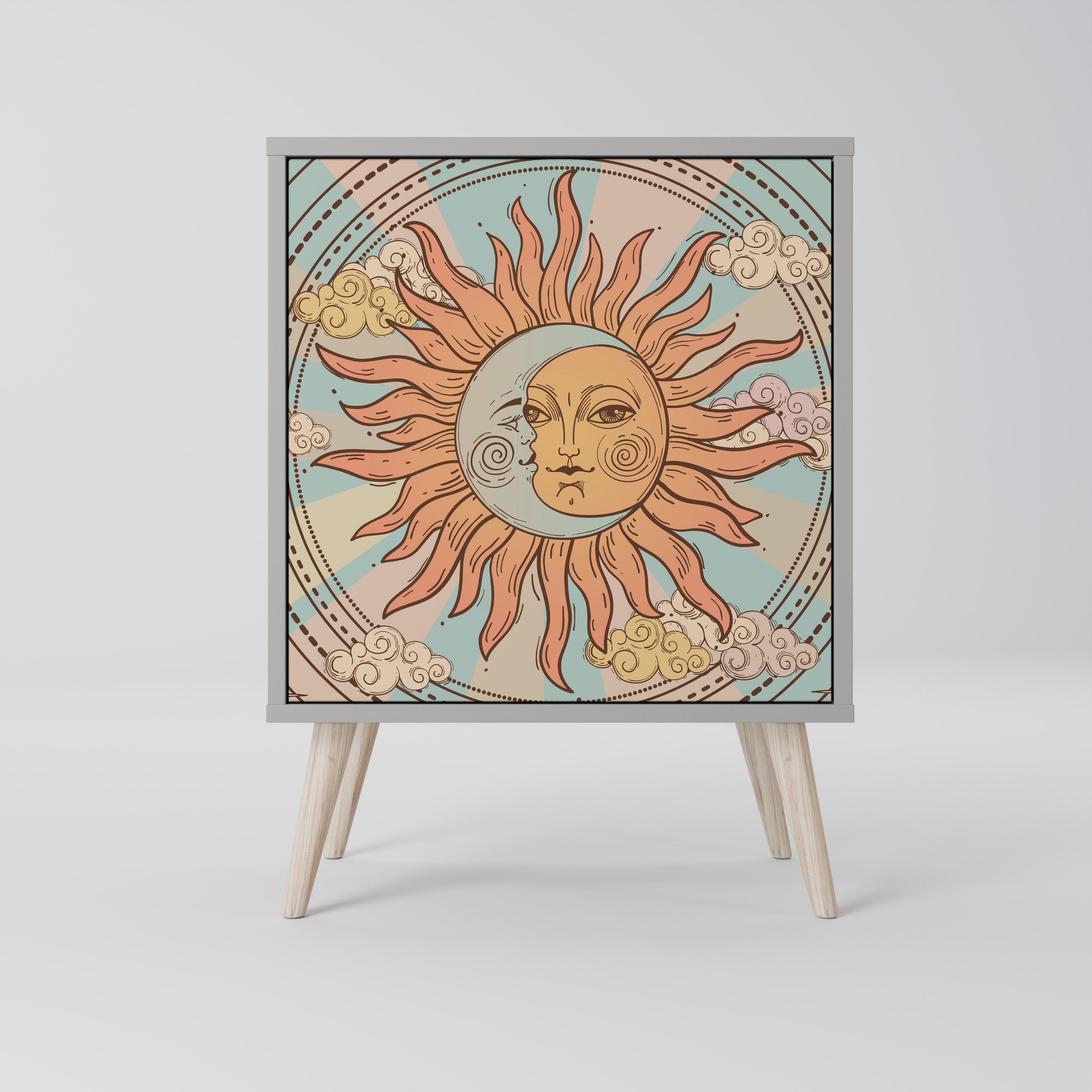 MYSTICAL STRUCTURE Komoda 1-drzwiowa korpus Szary