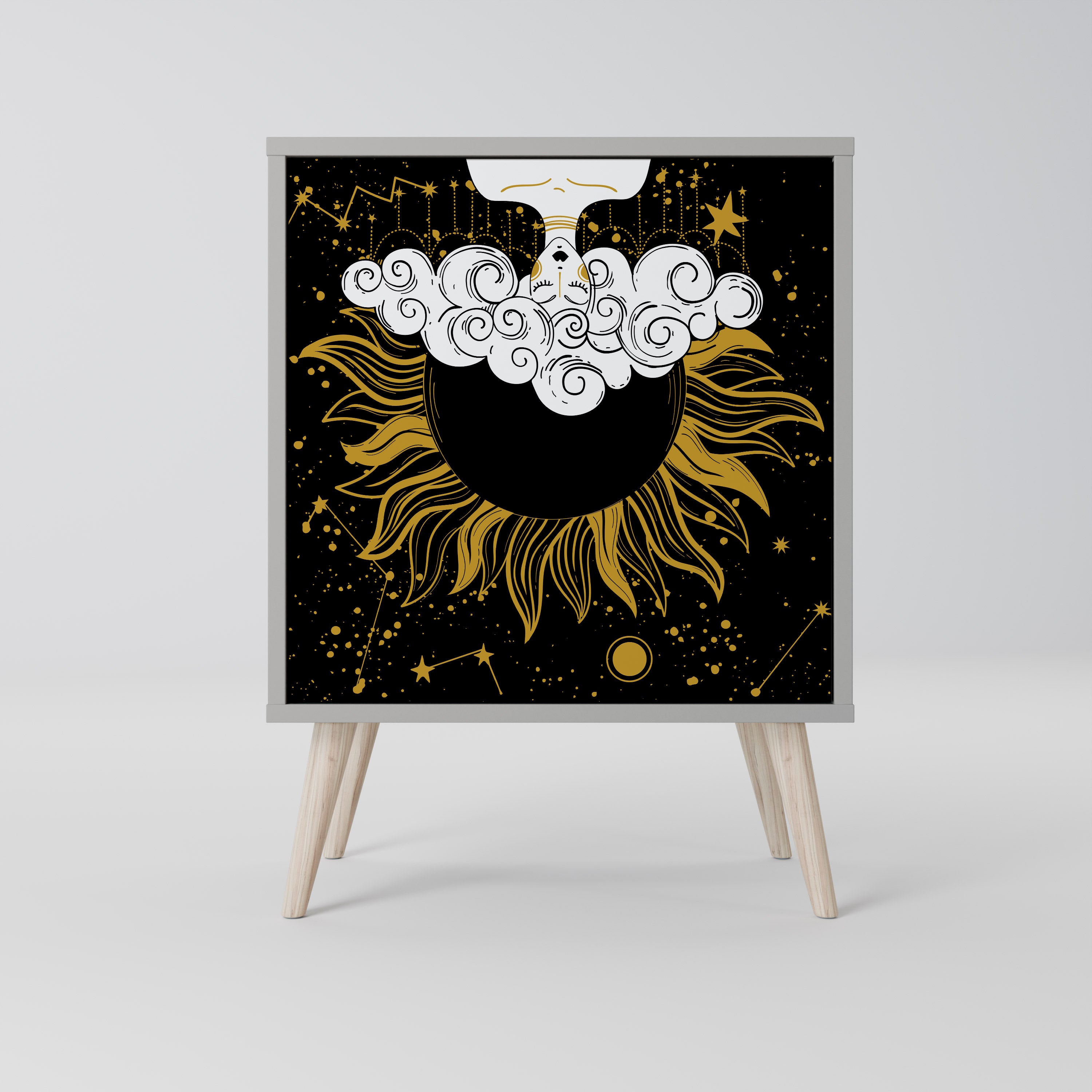 STELLAR CONSTELLATIONS Komoda 1-drzwiowa korpus Szary