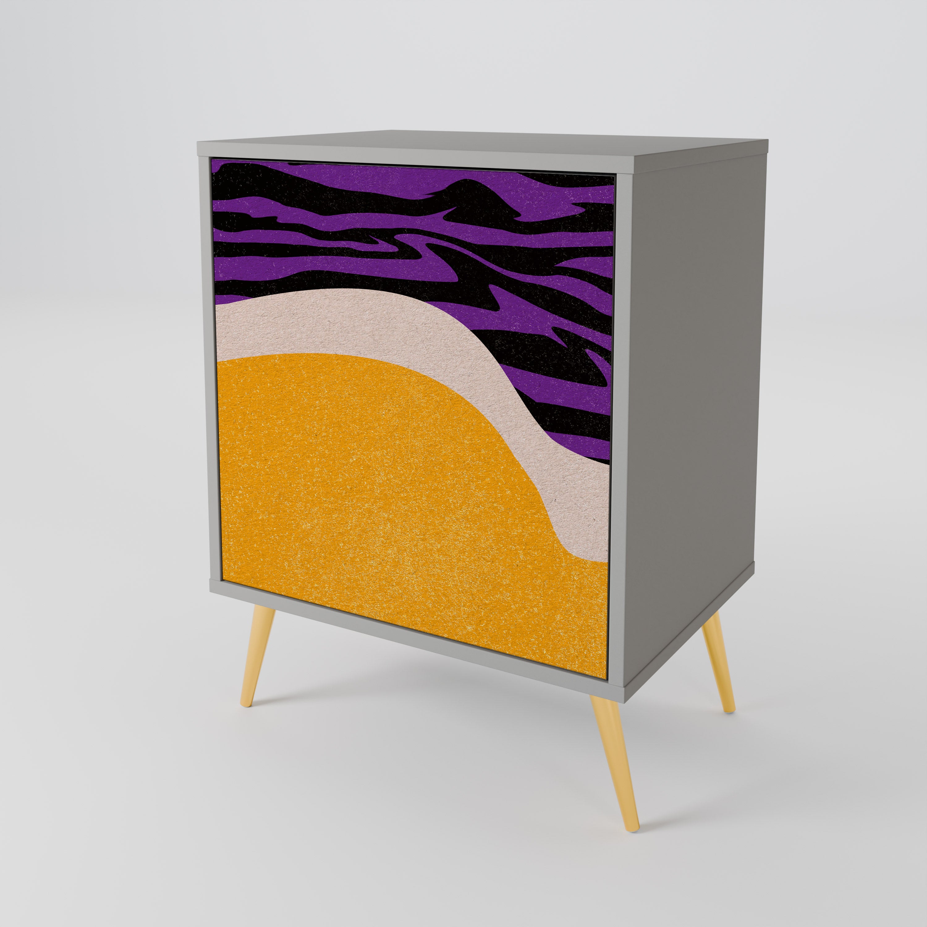 INDEPENDENT BORDER Komoda 1-drzwiowa korpus Szary