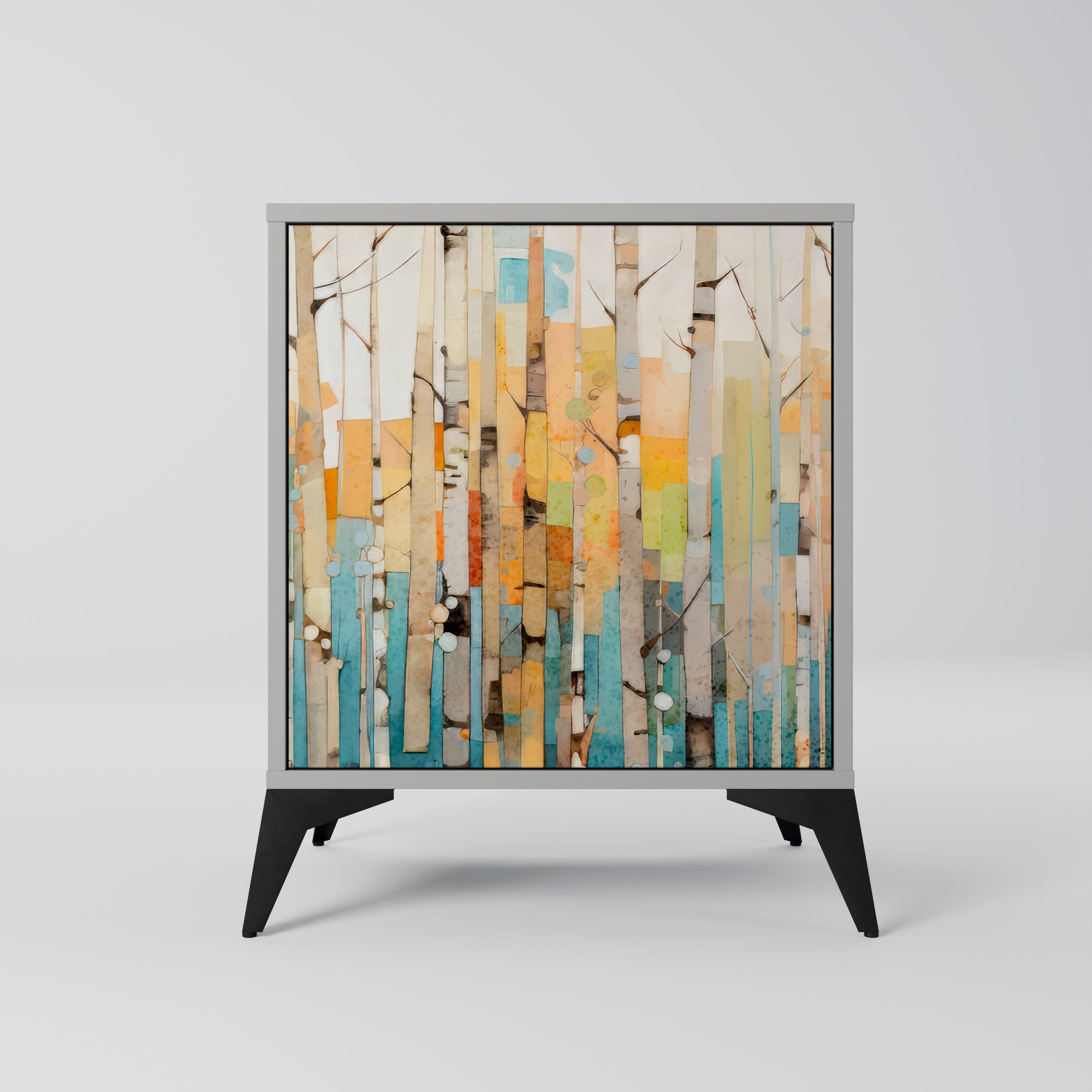 BIRCH KALEIDOSCOPE Komoda 1-drzwiowa korpus Szary