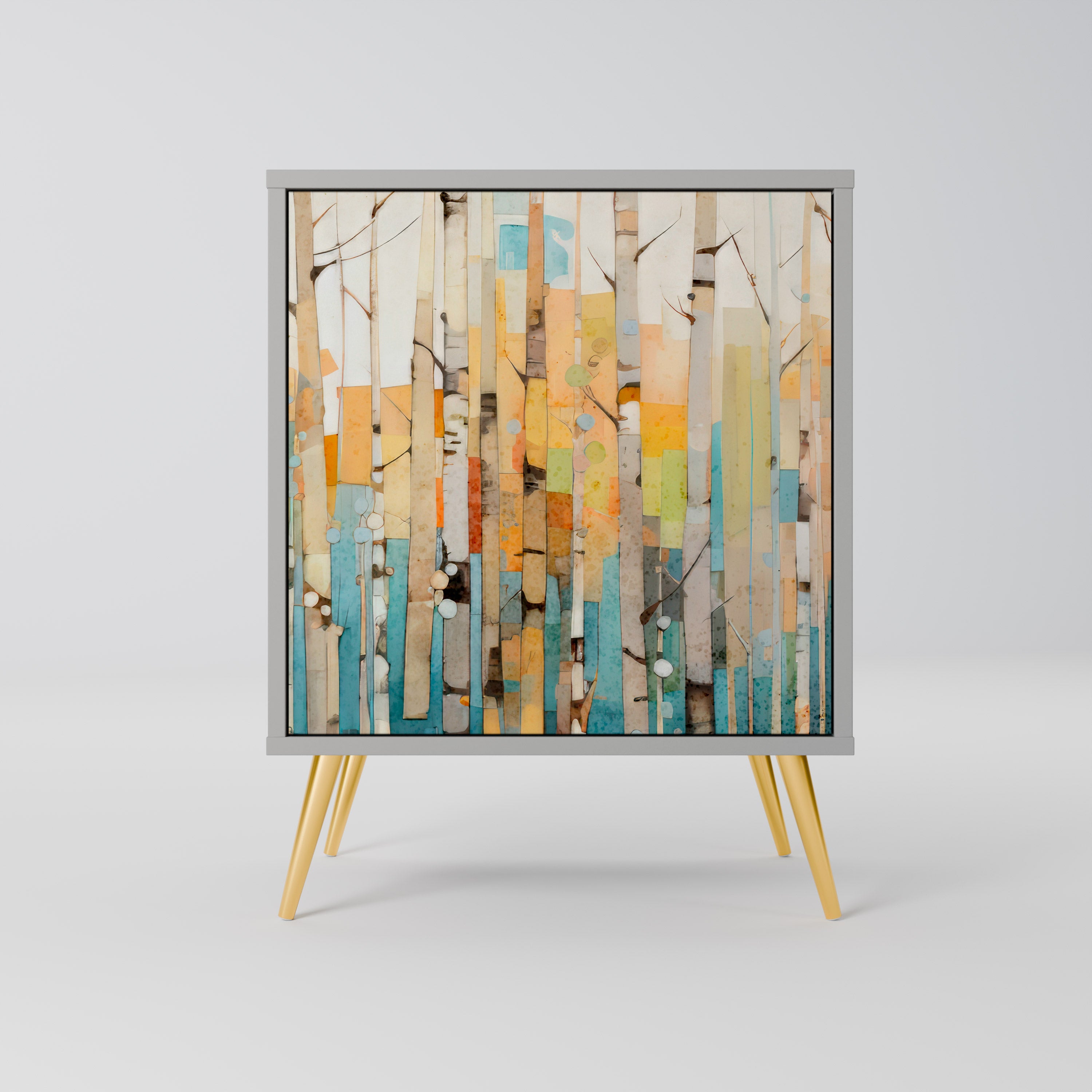 BIRCH KALEIDOSCOPE Komoda 1-drzwiowa korpus Szary