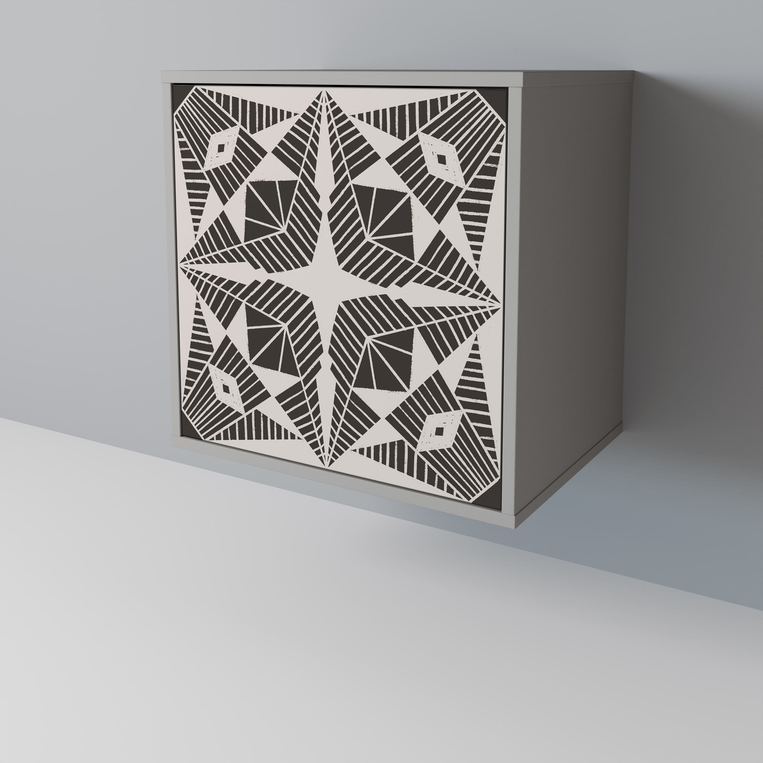 MONOCHROME NEXUS Komoda 1-drzwiowa korpus Szary