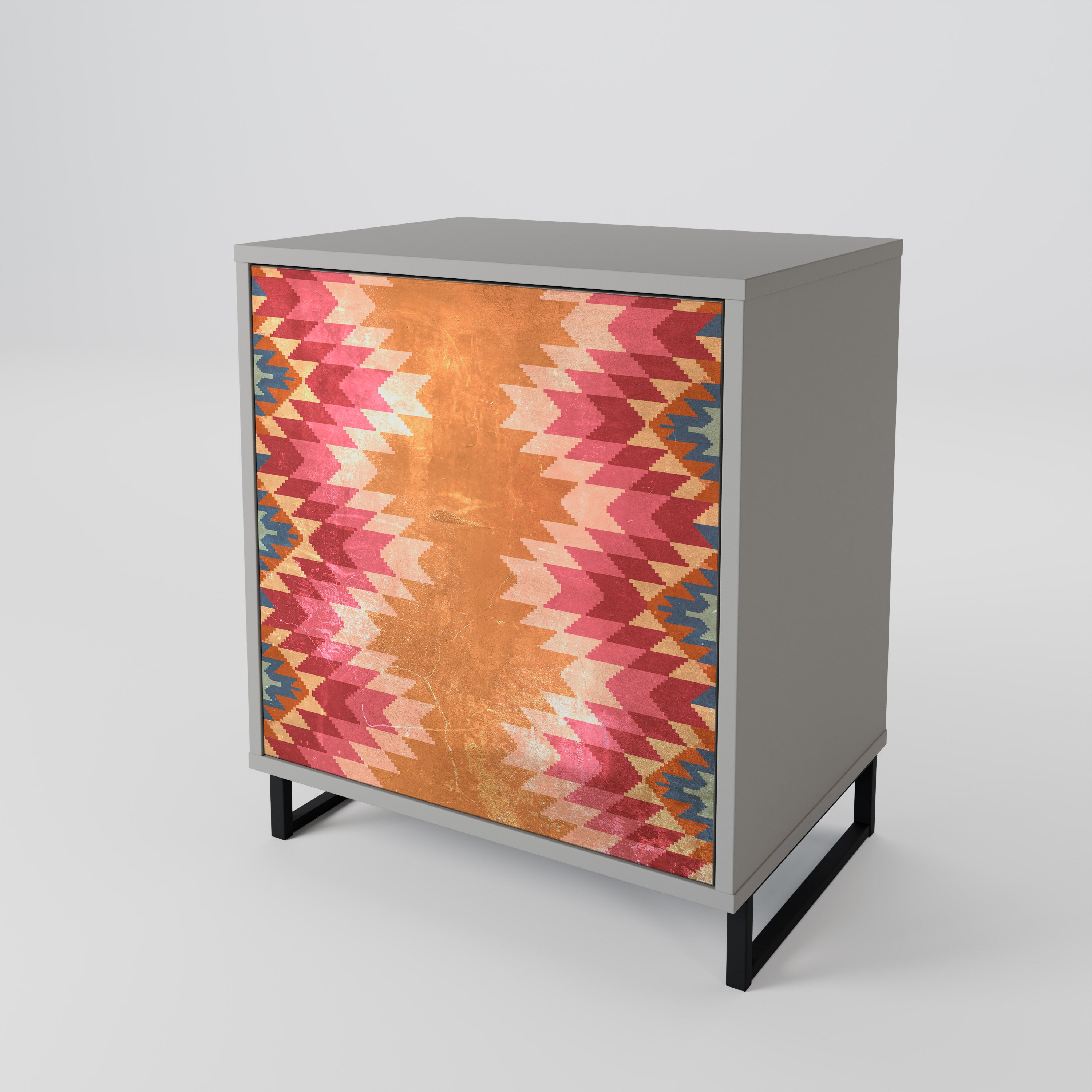 INDIAN FOLK Komoda 1-drzwiowa korpus Szary