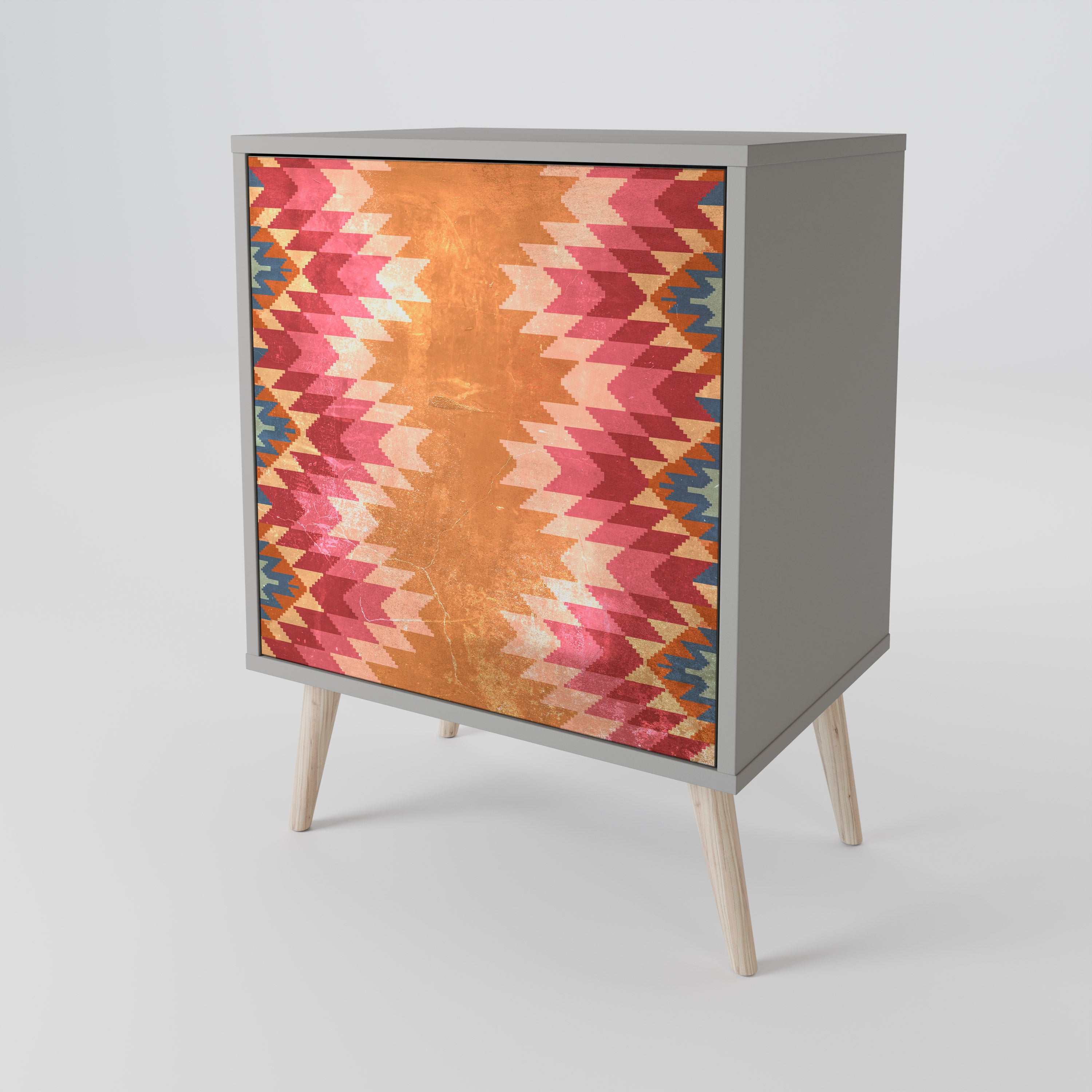 INDIAN FOLK Komoda 1-drzwiowa korpus Szary