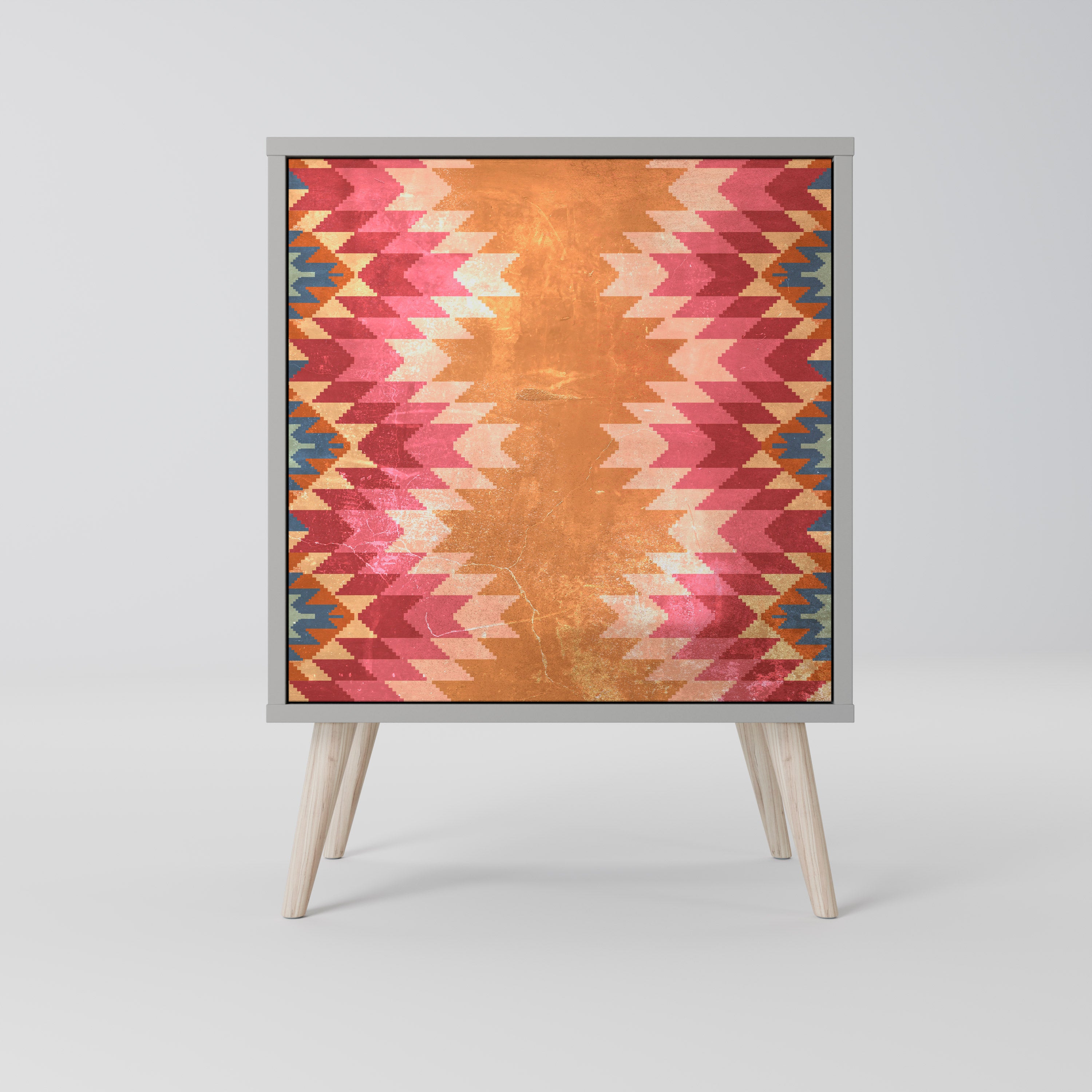 INDIAN FOLK Komoda 1-drzwiowa korpus Szary