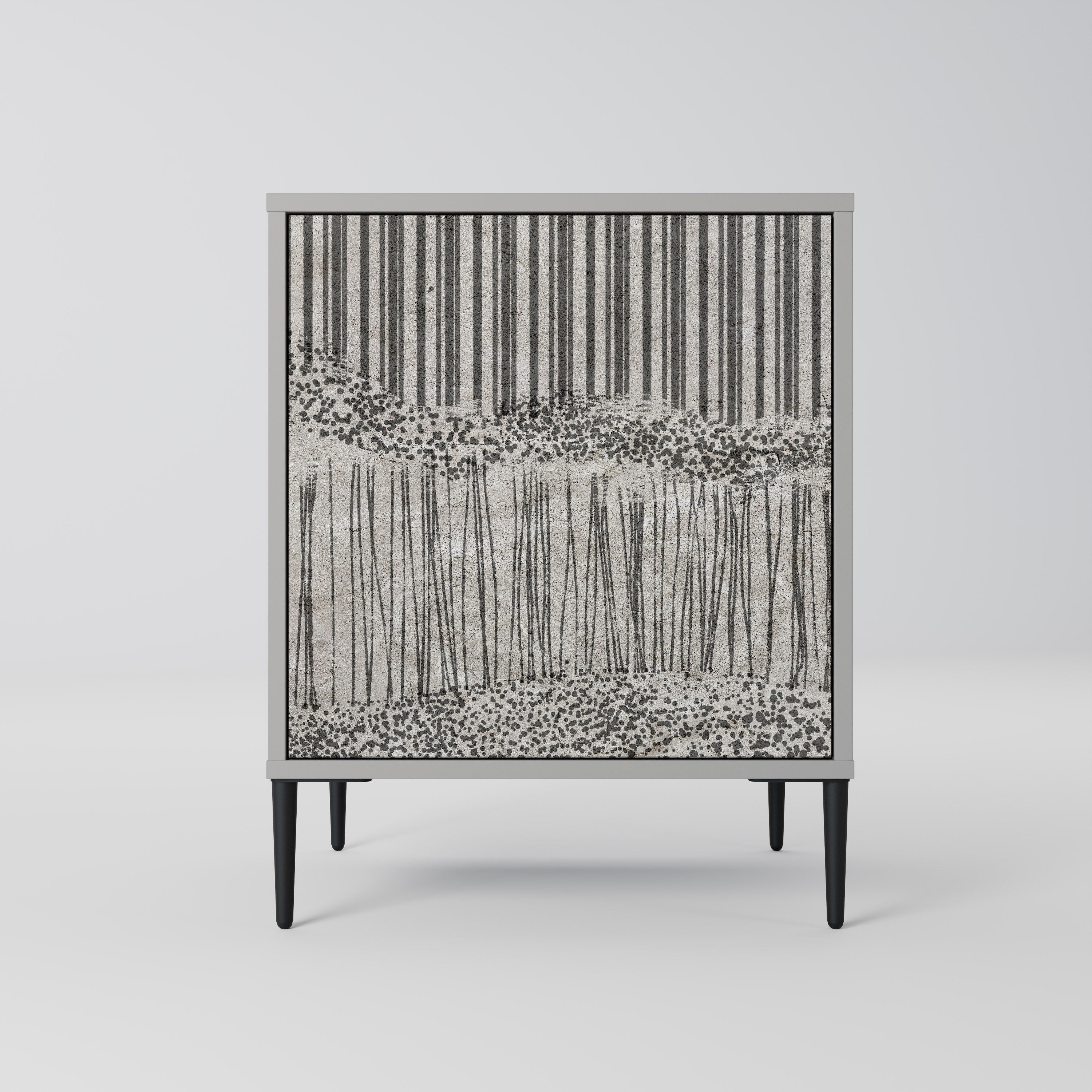 GRAIN LINES Komoda 1-drzwiowa korpus Szary