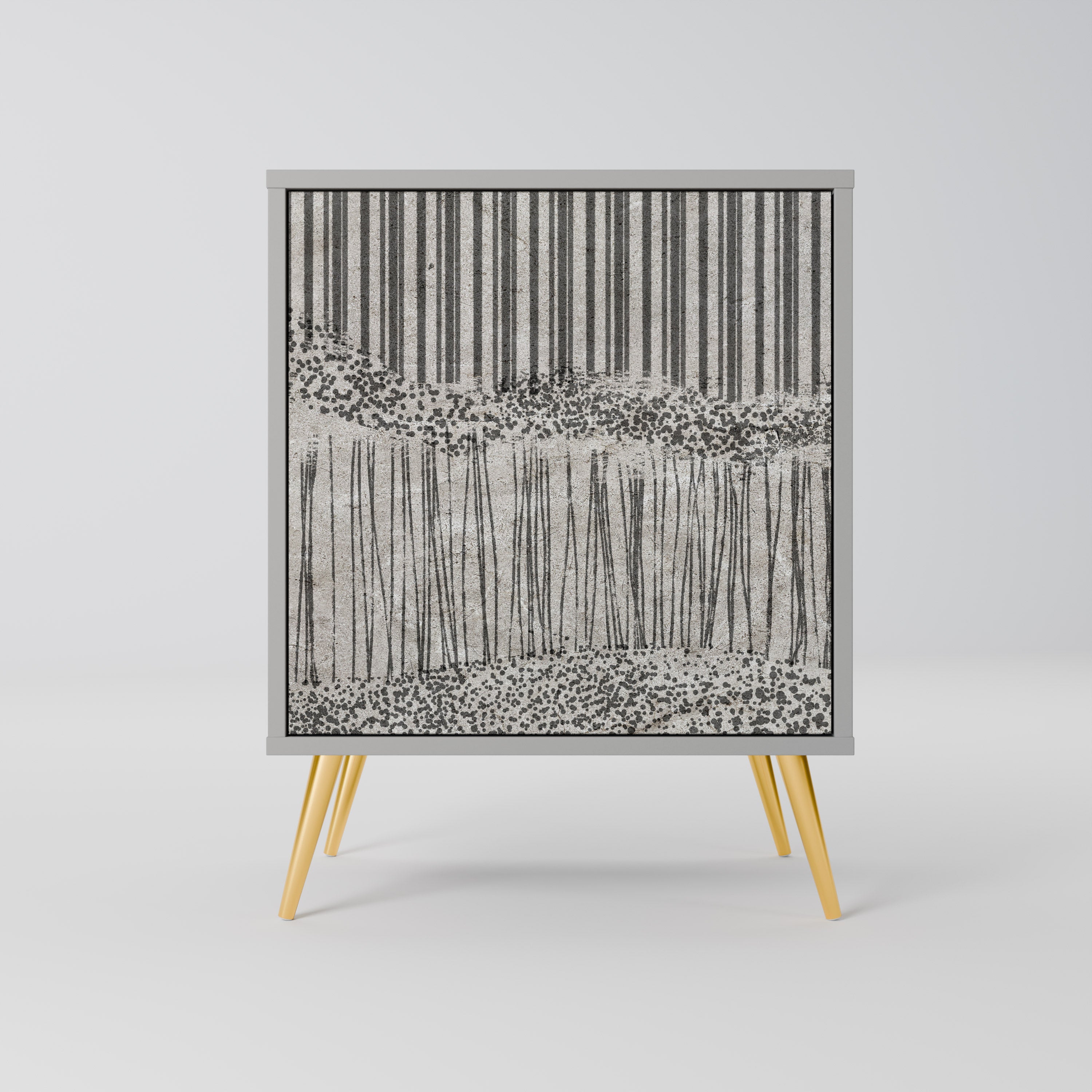 GRAIN LINES Komoda 1-drzwiowa korpus Szary