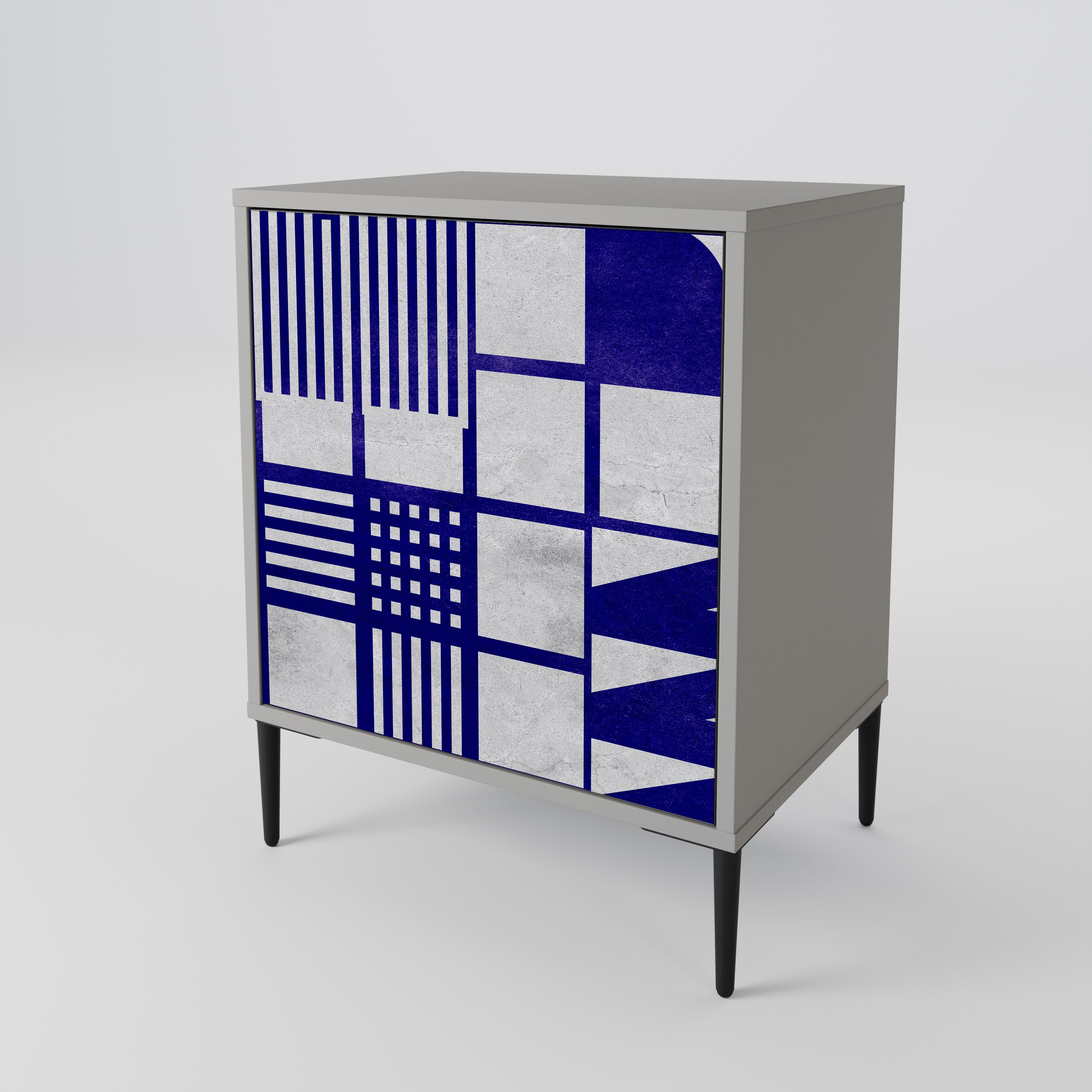 THE RIGHT PLACES Komoda 1-drzwiowa korpus Szary