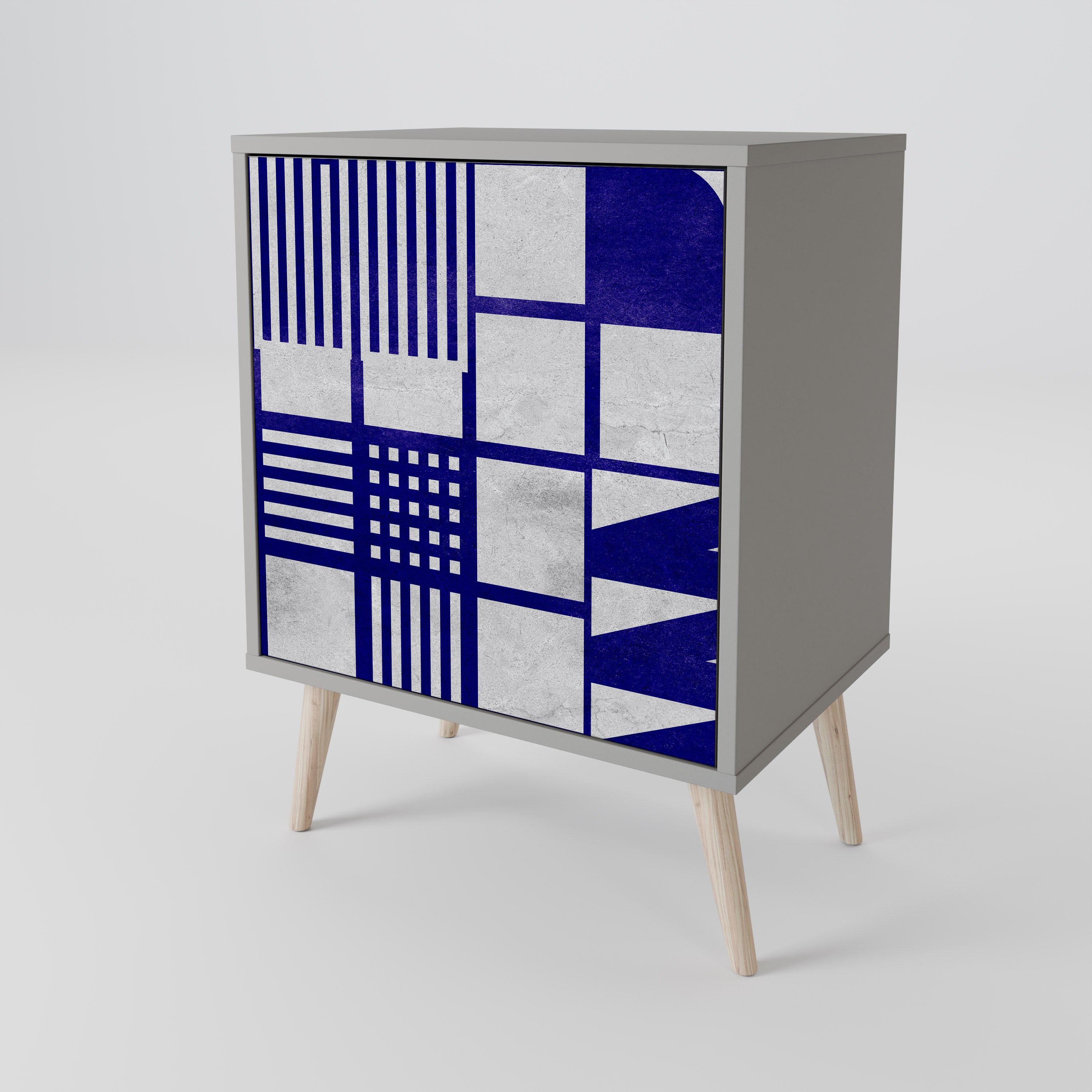 THE RIGHT PLACES Komoda 1-drzwiowa korpus Szary